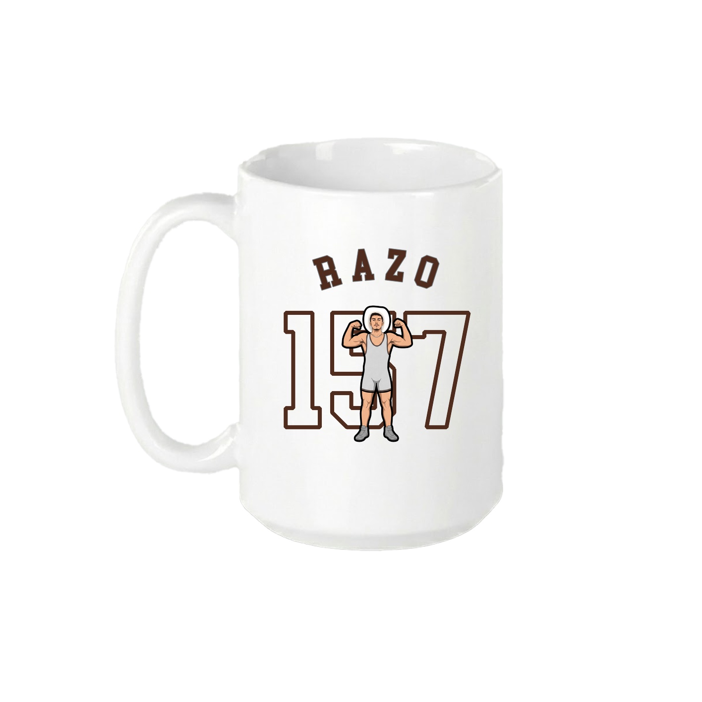 15oz Coffee Mug — Shirsey Arch in White