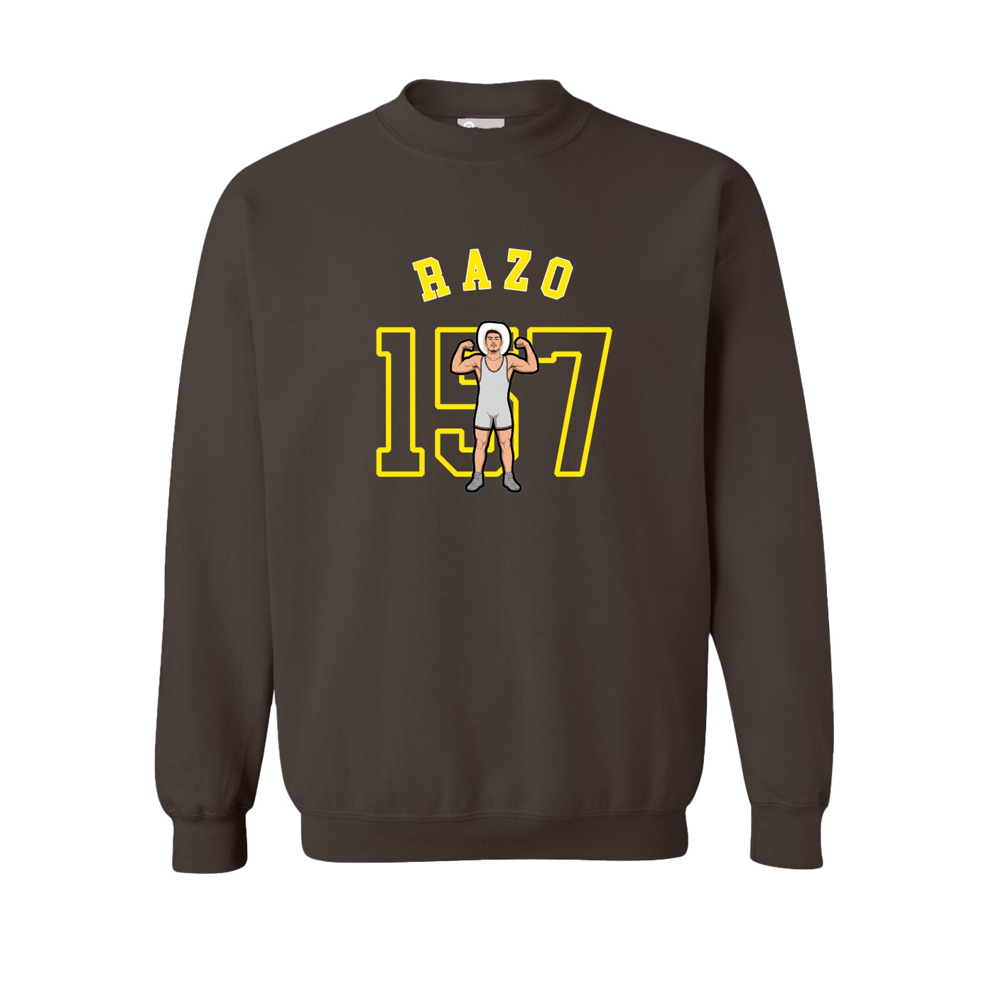 Fleece Crew — Shirsey Arch in Brown