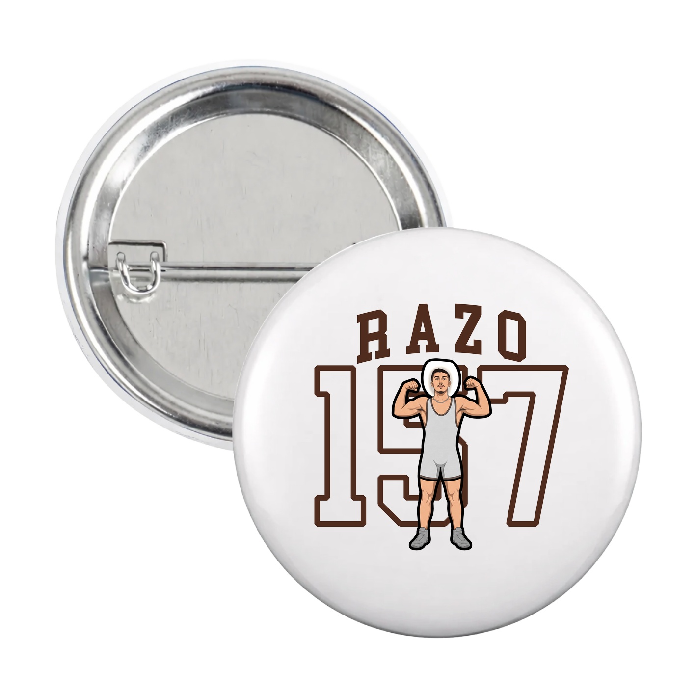 Game Day Button — Shirsey in White