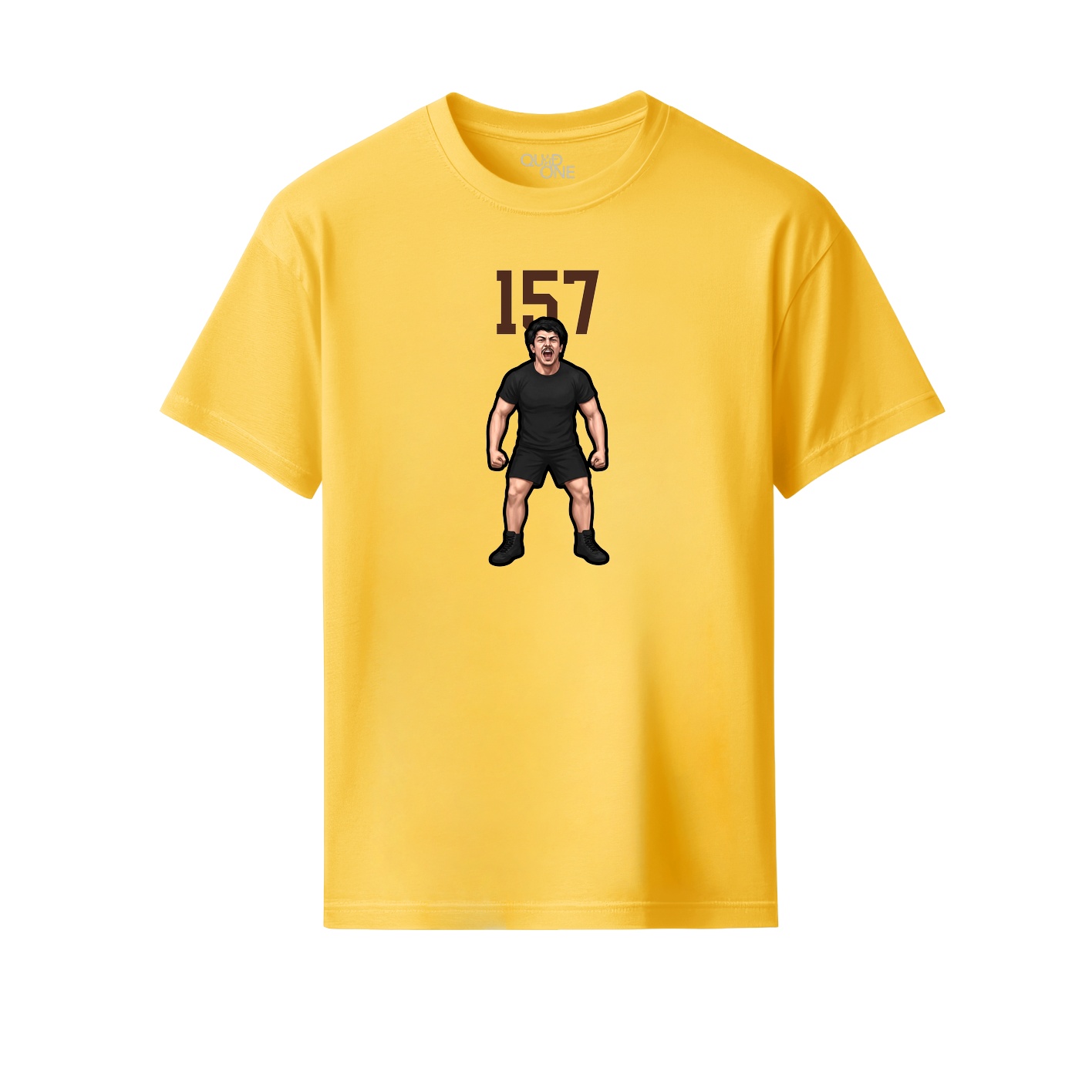 Youth Tee — Number Top in Yellow
