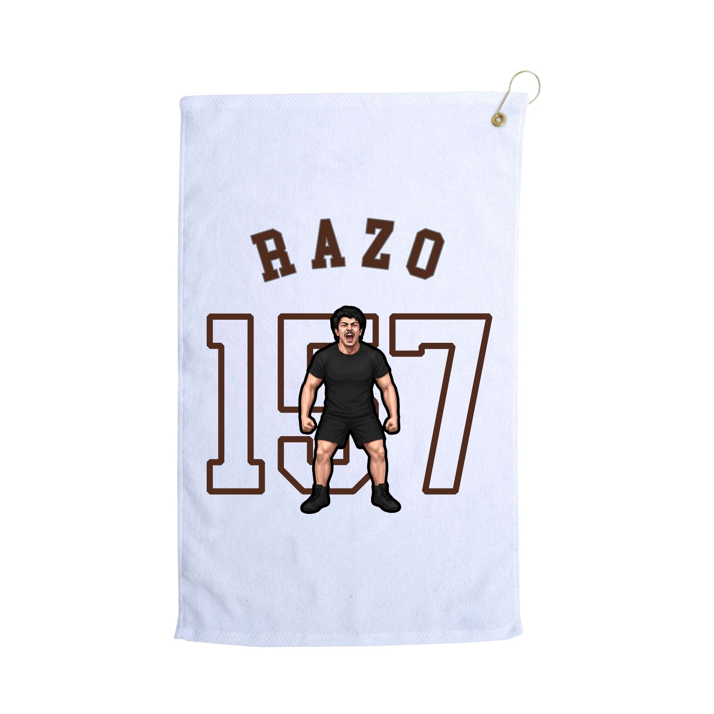 Golf Towel — Shirsey Arch in White