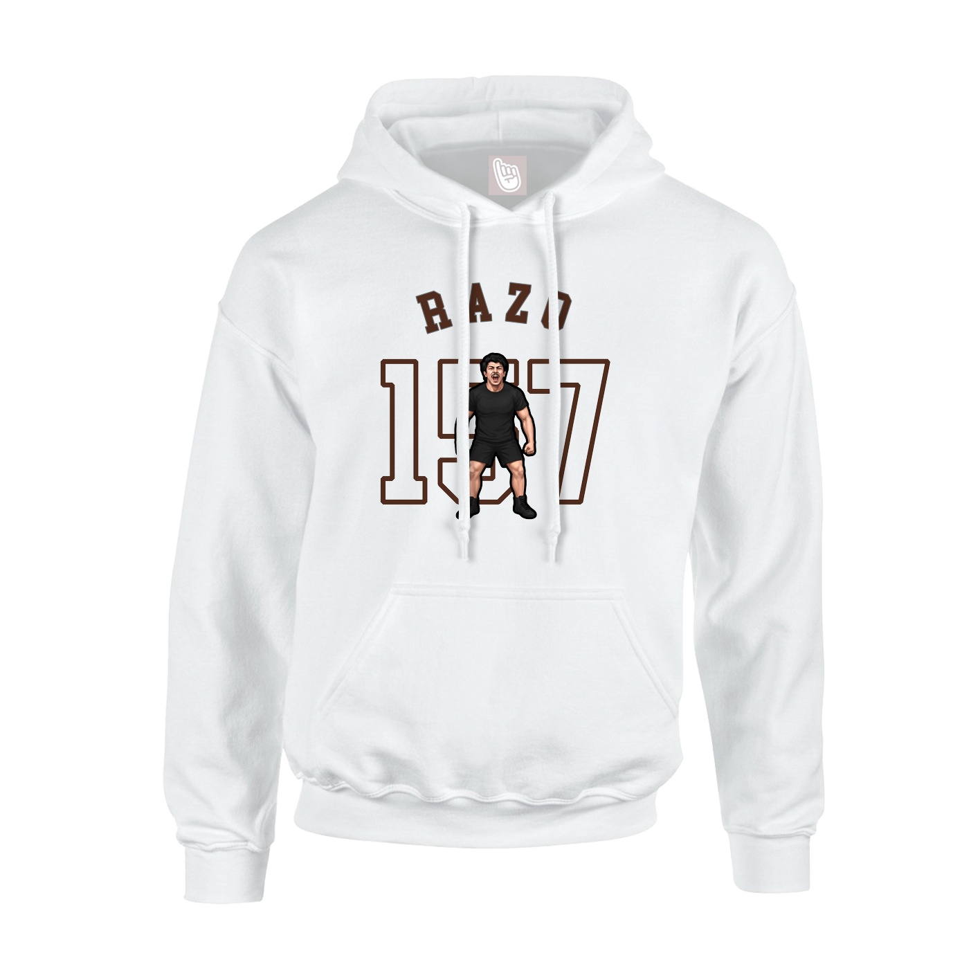 Hoodie — Shirsey Arch in White