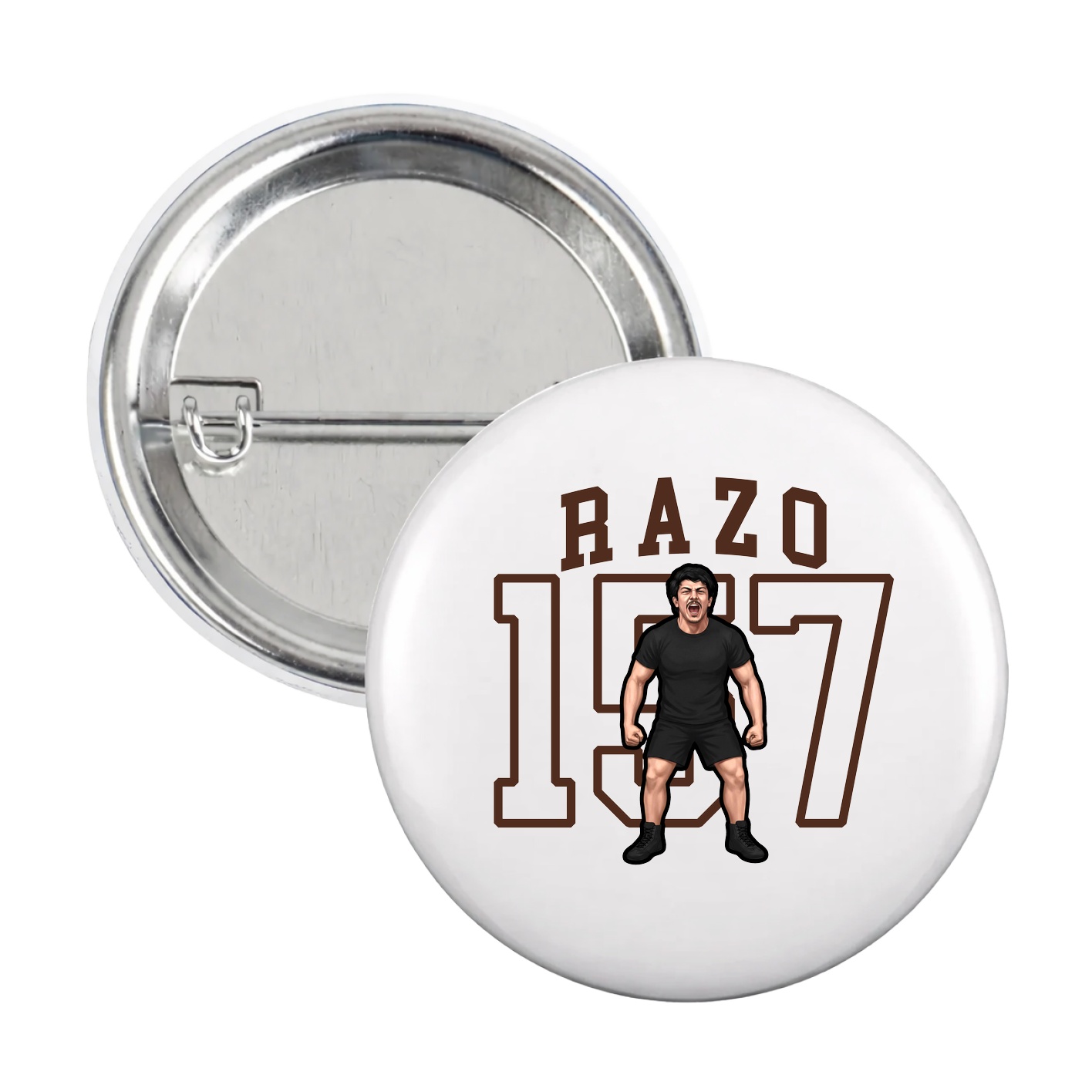 Game Day Button — Shirsey in White