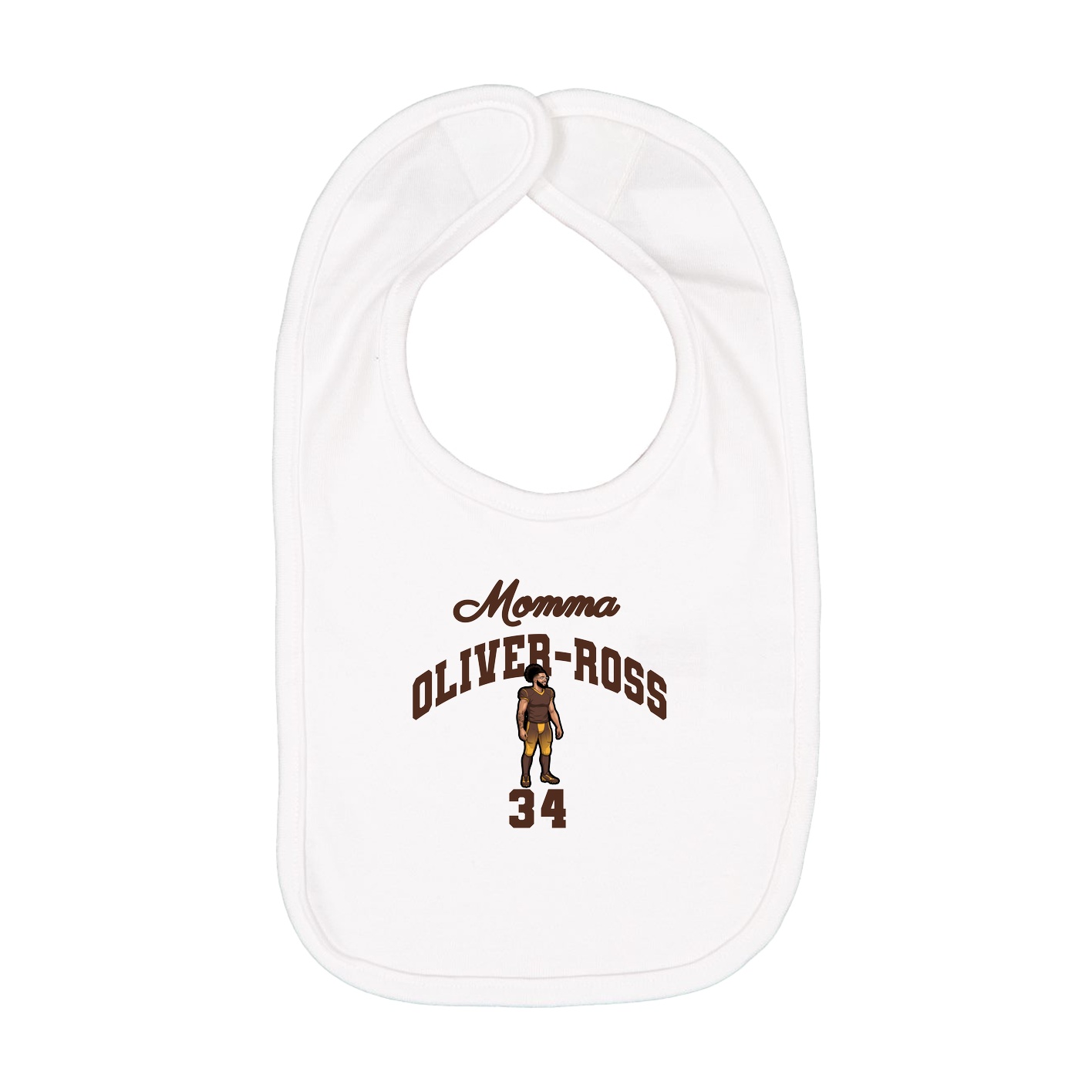 Infant Bib — Mothers Day Arch in White