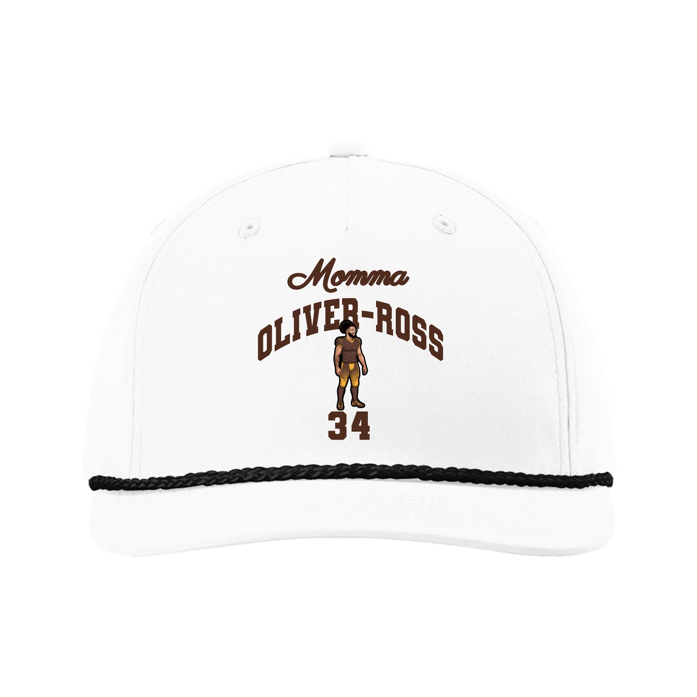 Five-Panel Classic Rope Cap — Mothers Day Arch in White