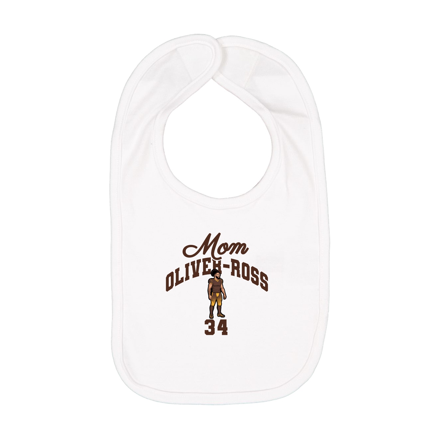 Infant Bib — Mothers Day Arch in White