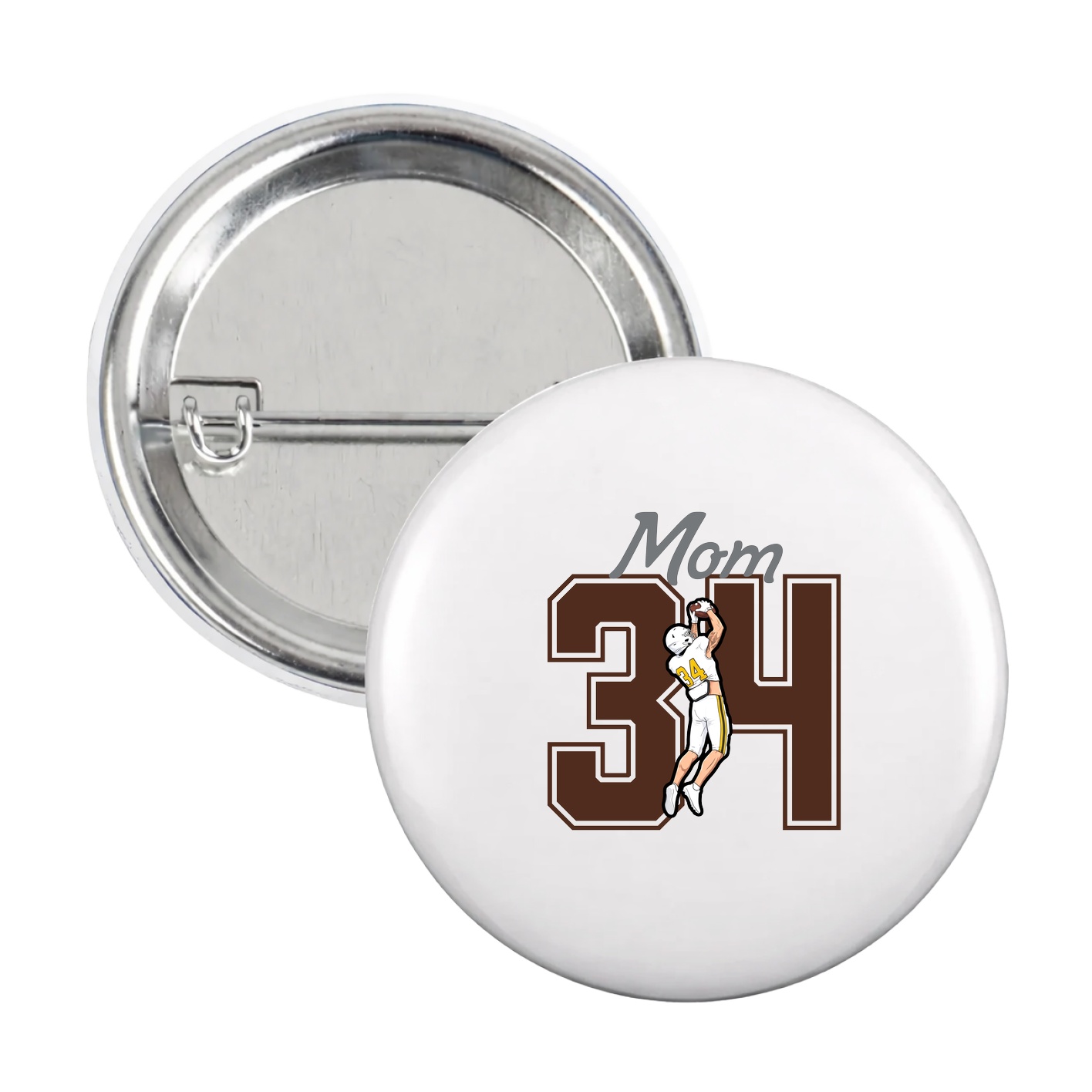 Game Day Button — Mothers Day Shirsey in White