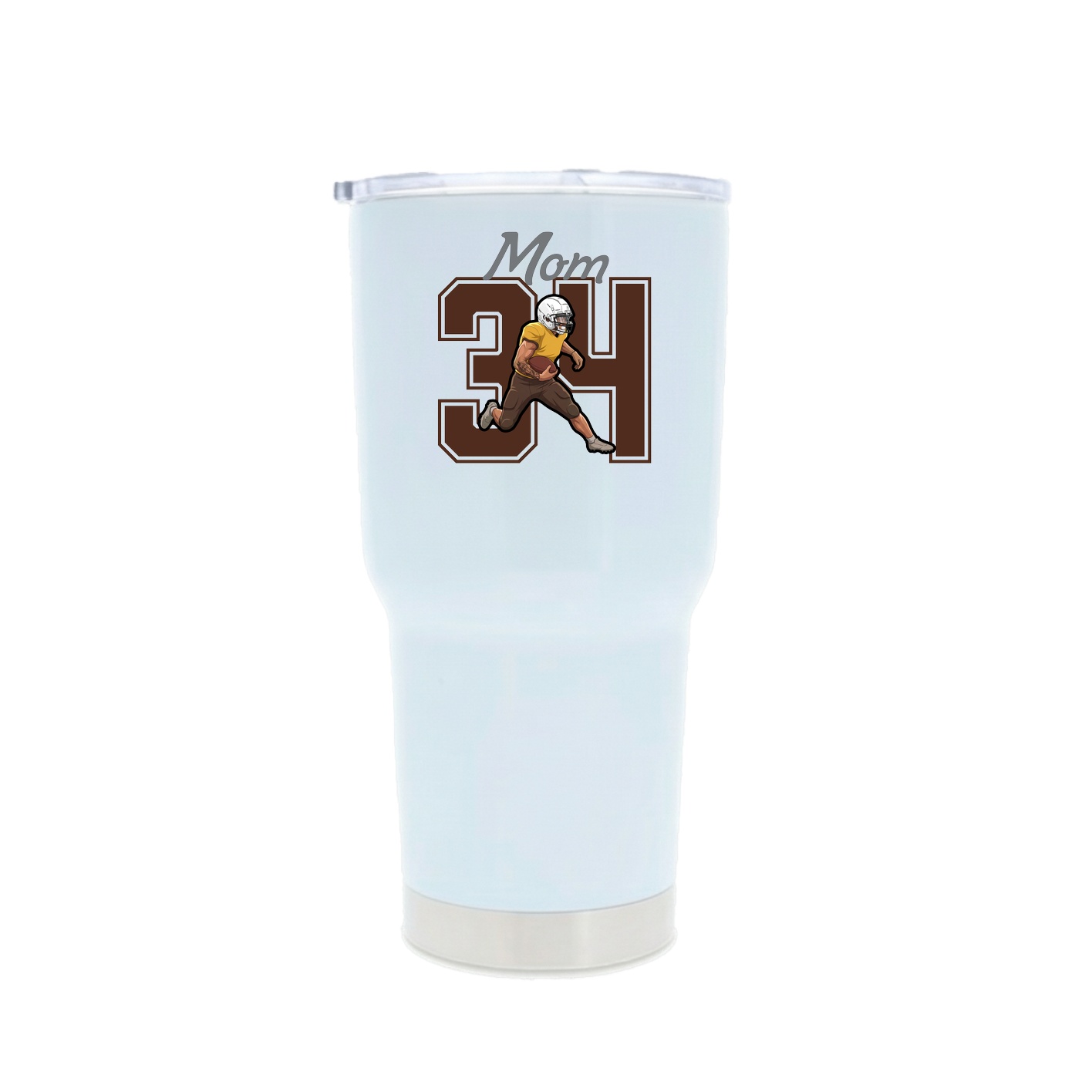 30oz Stainless Steel Tumbler — Mothers Day Shirsey in White