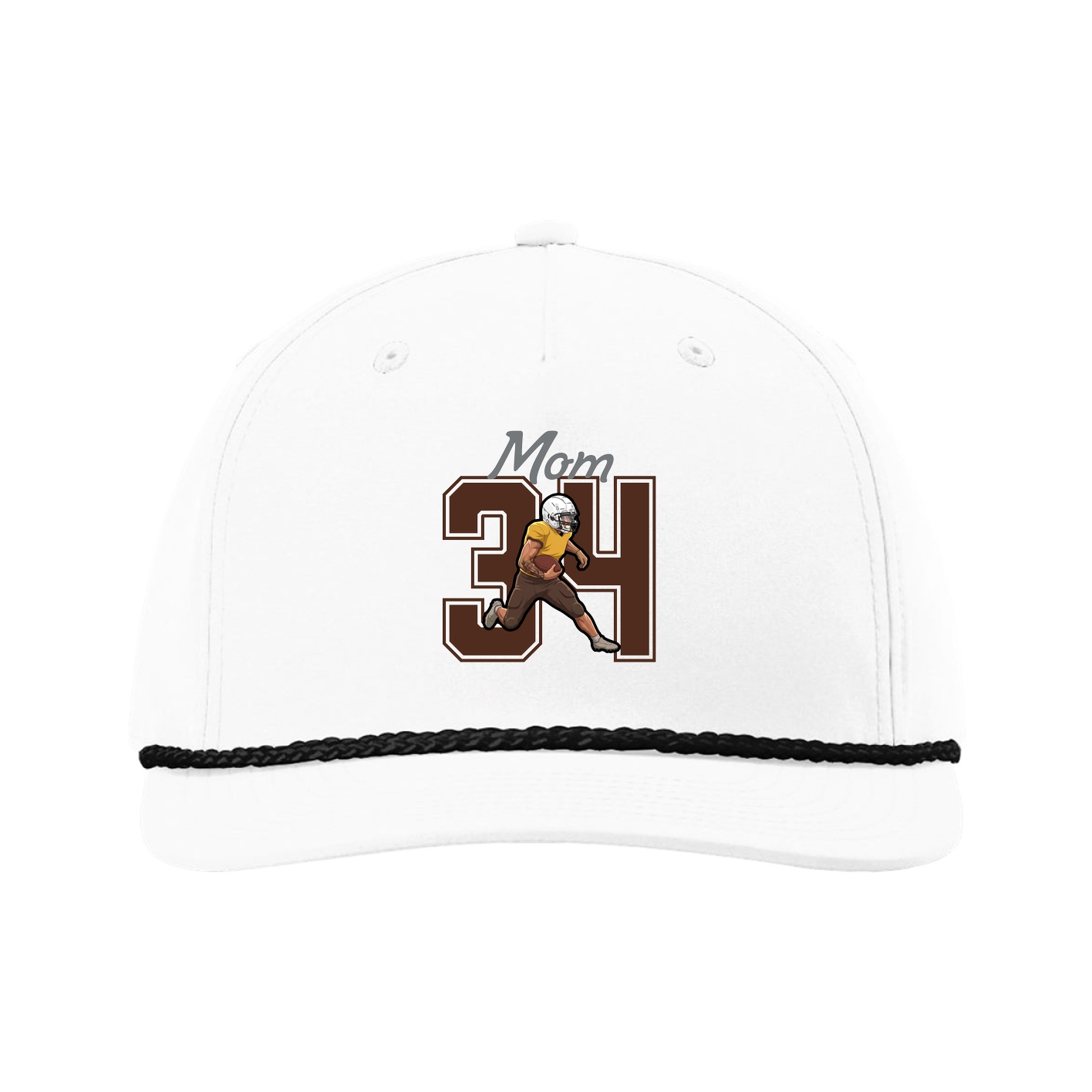 Five-Panel Classic Rope Cap — Mothers Day Shirsey in White