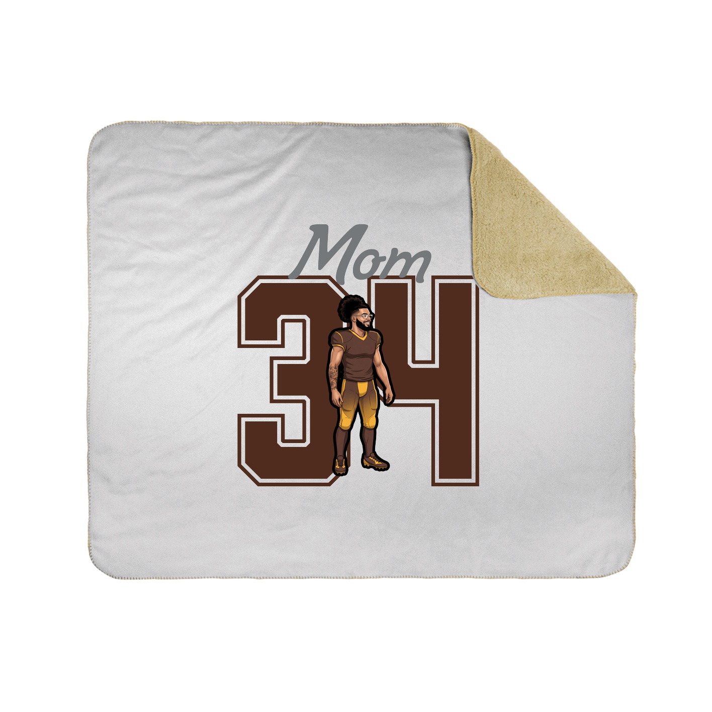 Throw Blanket — Mothers Day Shirsey in White