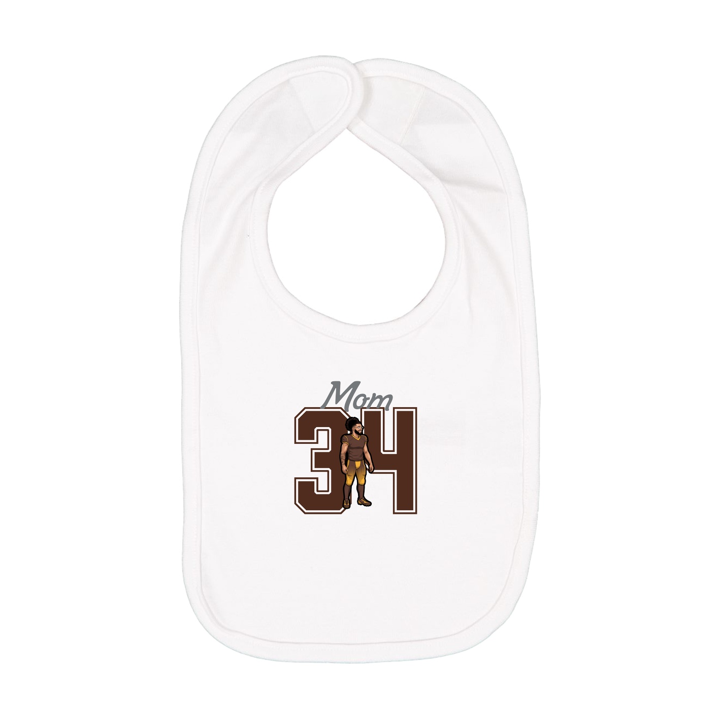 Infant Bib — Mothers Day Shirsey in White