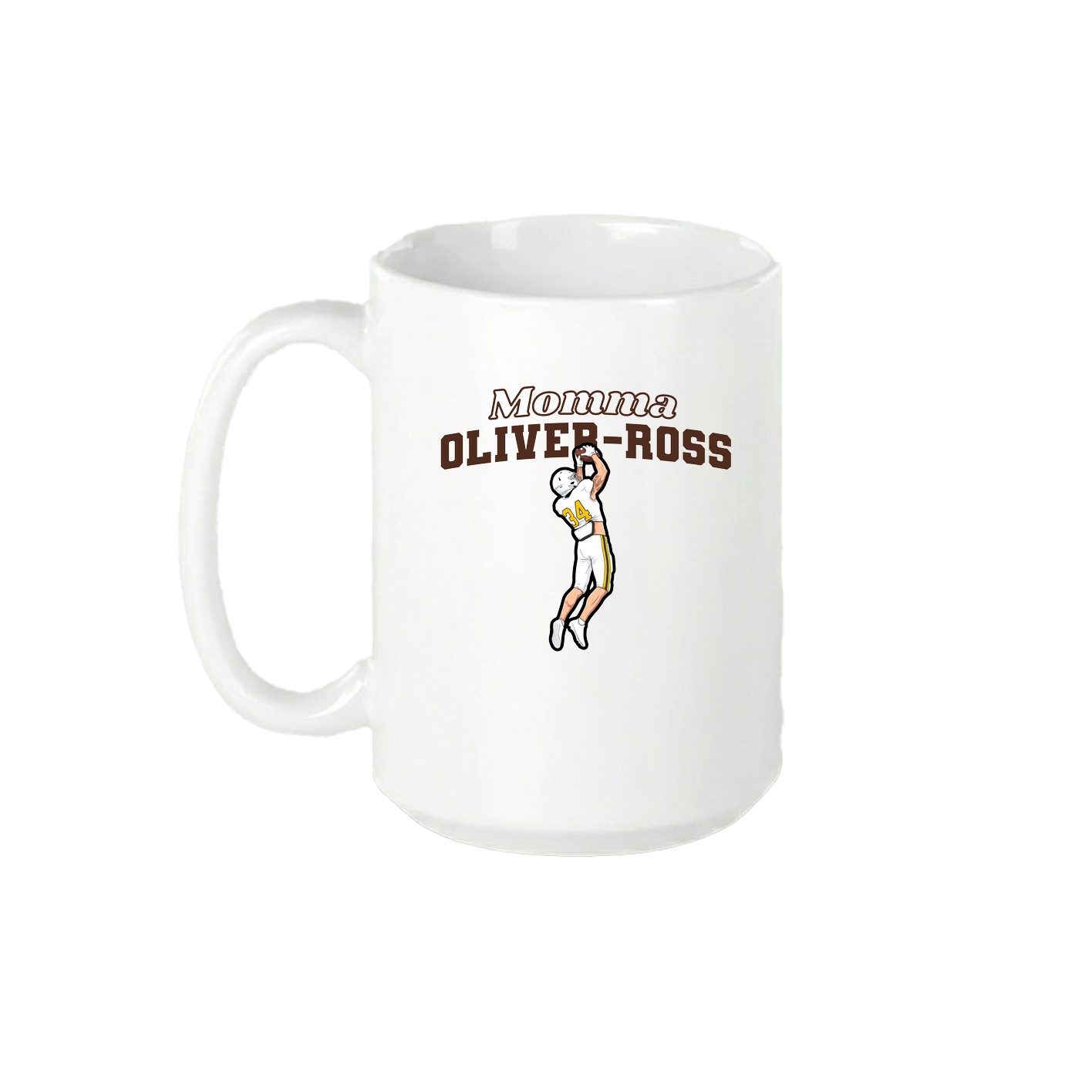 15oz Coffee Mug — Mothers Day Block in White