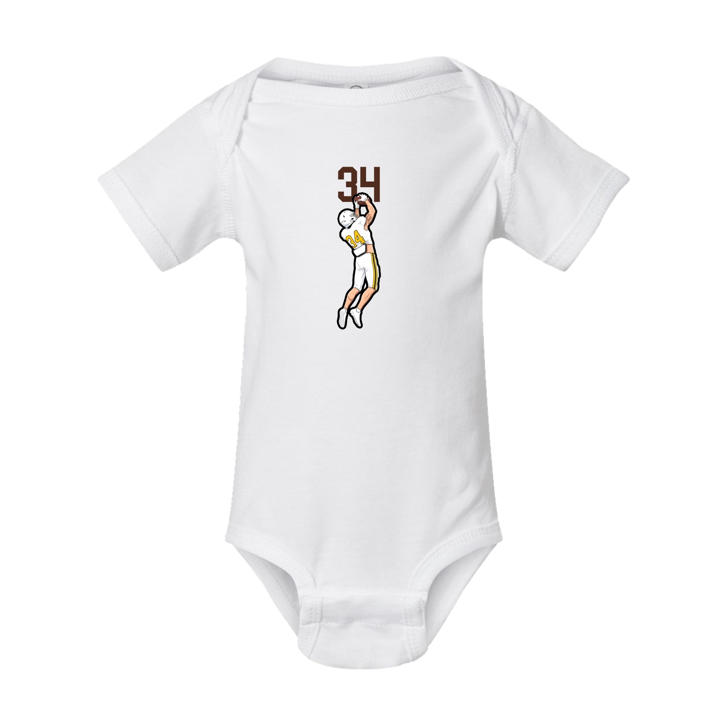 Baby Onesie — Number Top in White