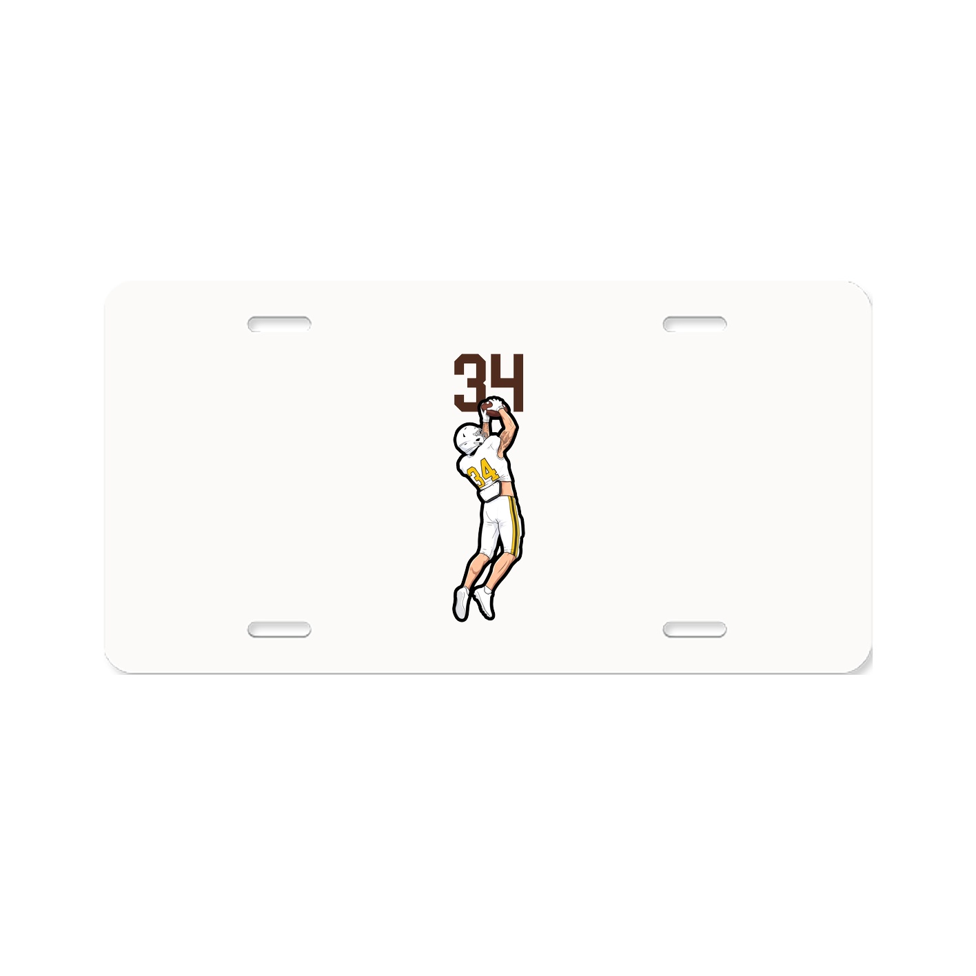 License Plate — Number Top in Classic