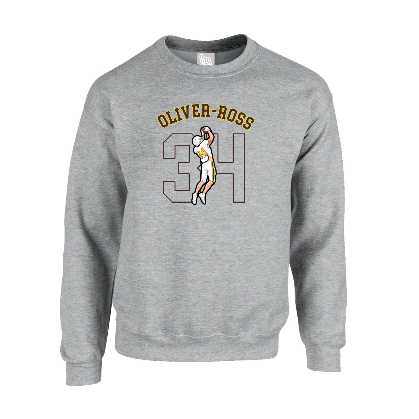 Fleece Crew — Shirsey Arch in Grey