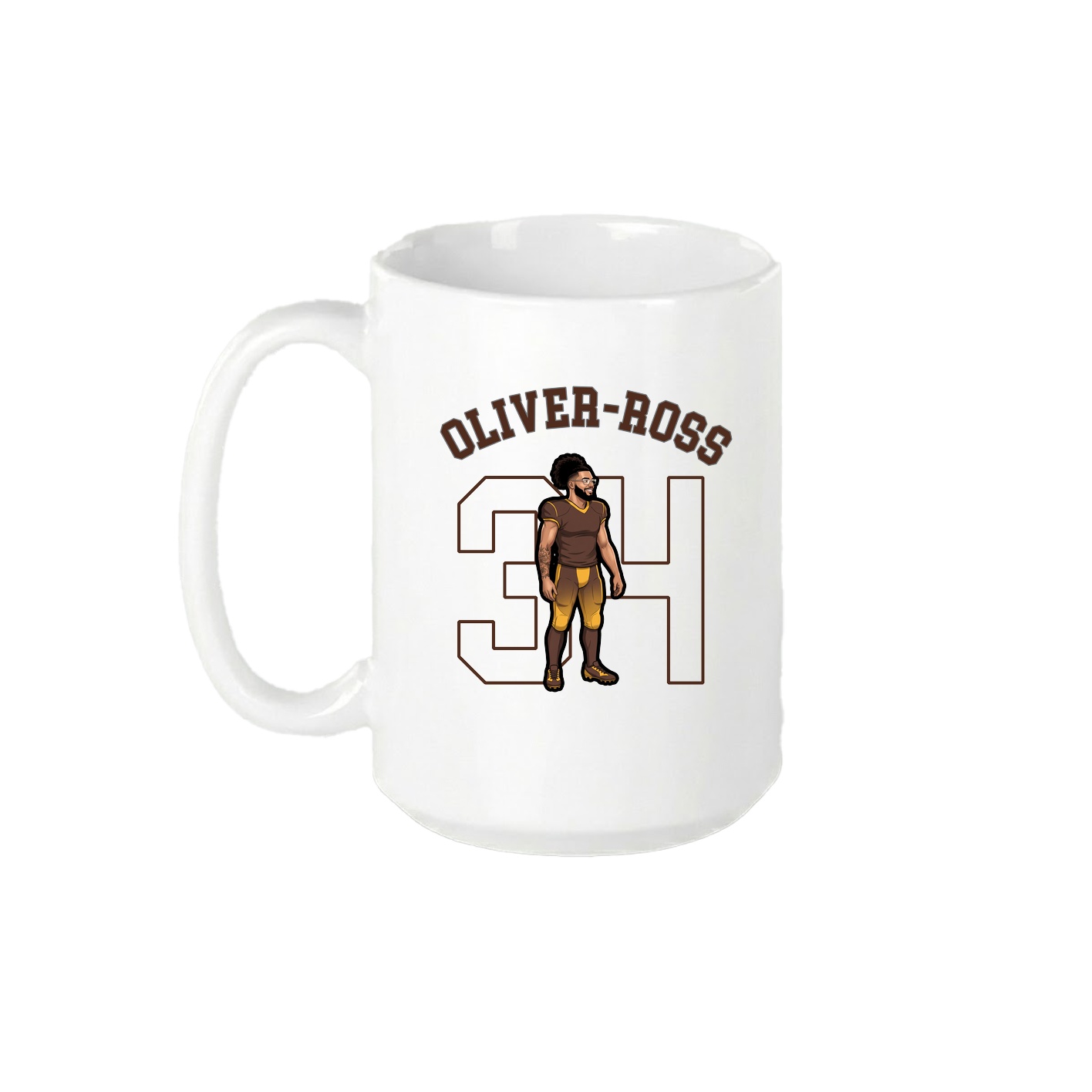 15oz Coffee Mug — Shirsey Arch in White