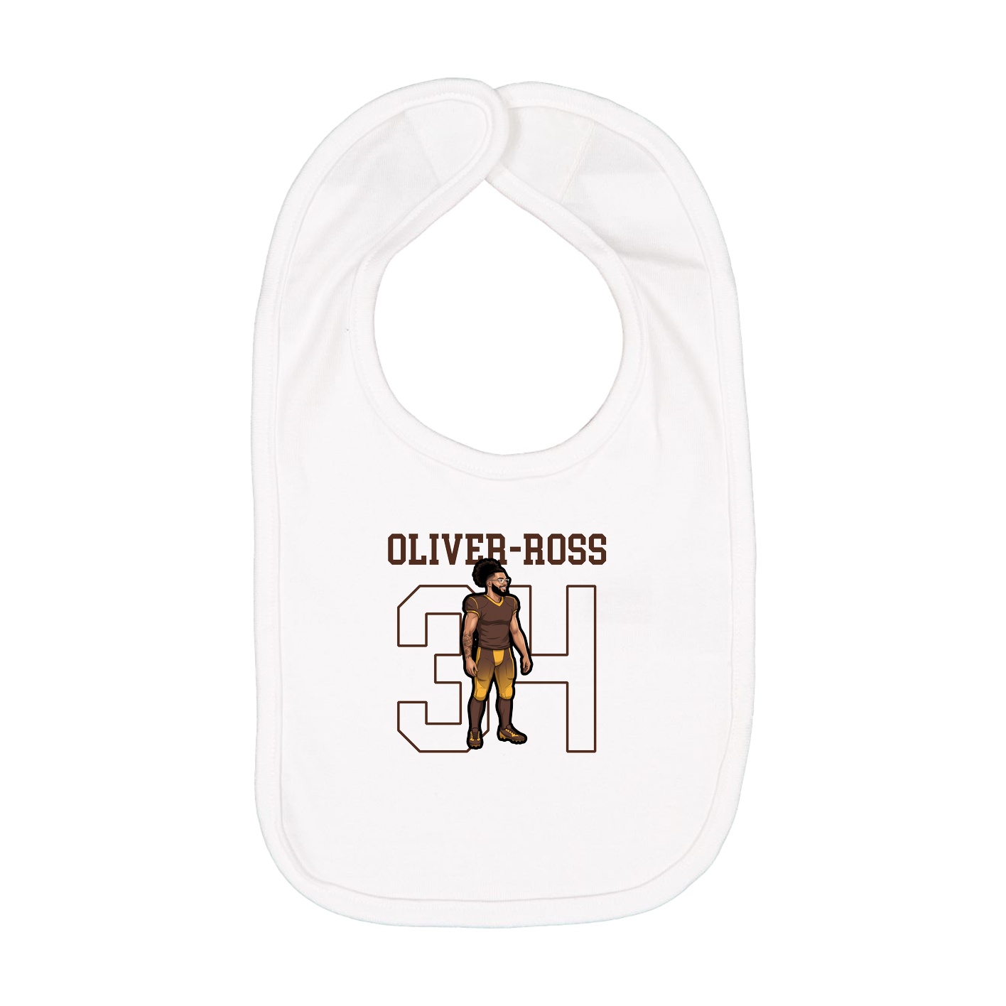 Infant Bib — Shirsey in White