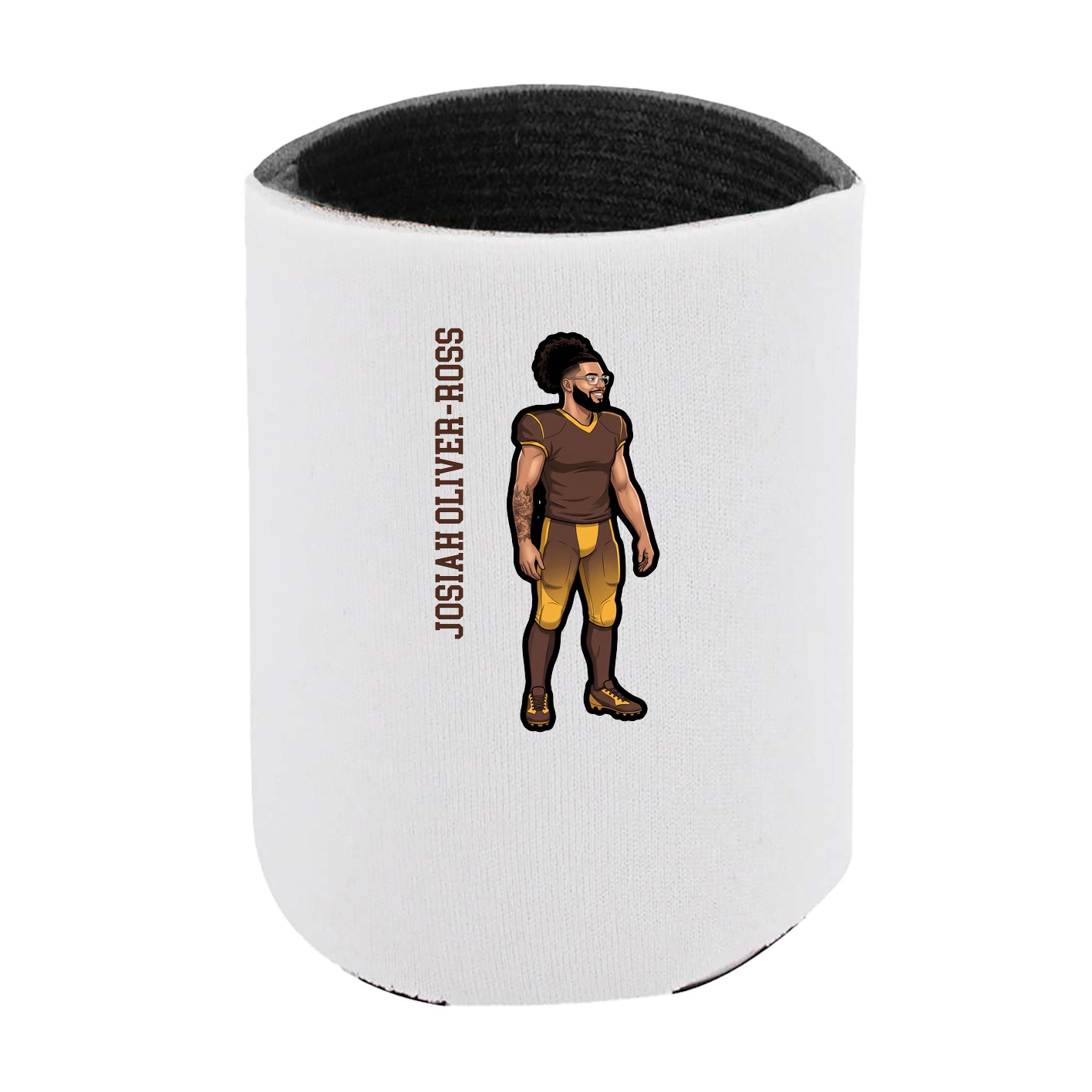 Can Holder — Name Vertical in White