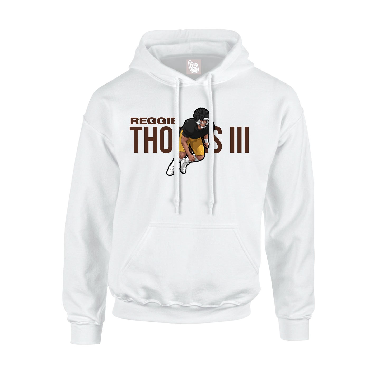 Youth Hoodie — Player Name in White
