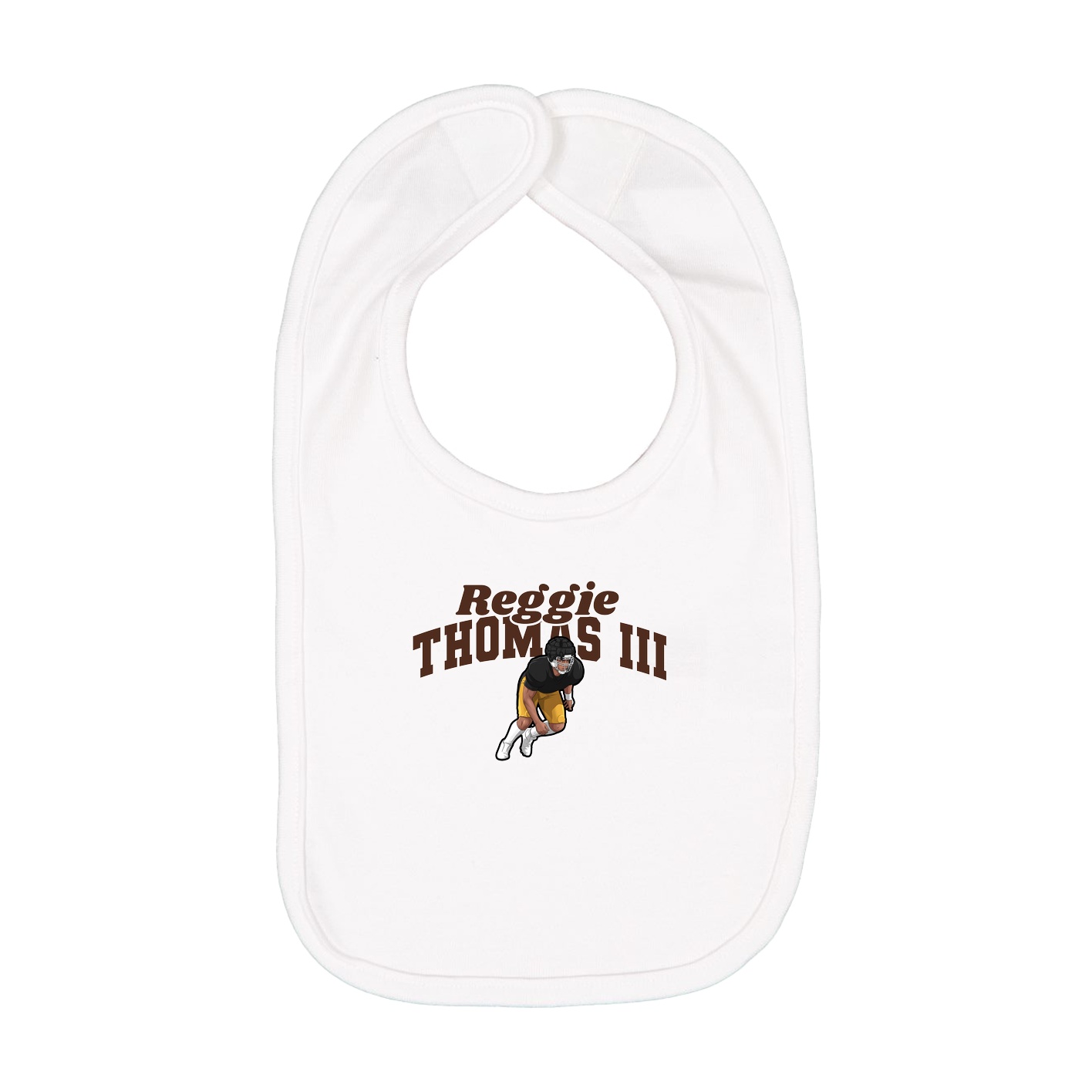 Infant Bib — Signature Arch in White
