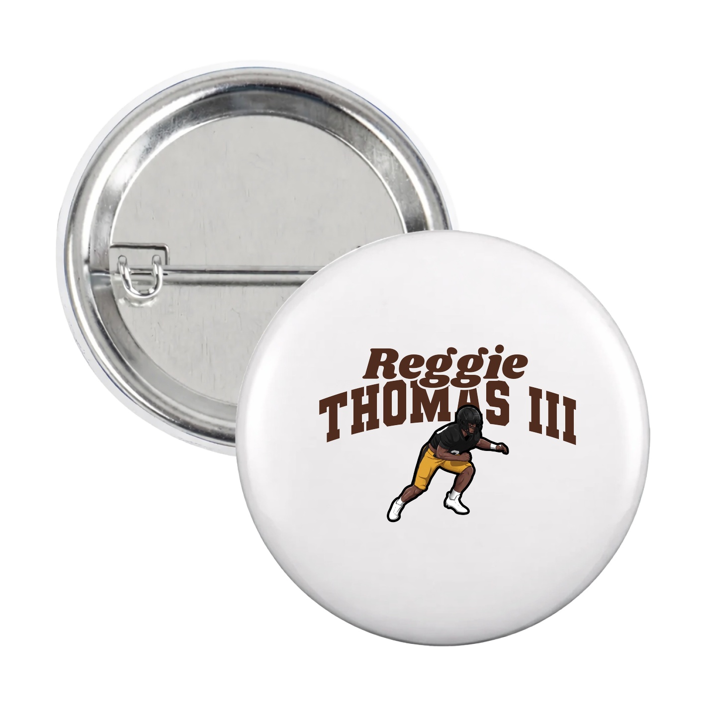 Game Day Button — Signature Arch in White