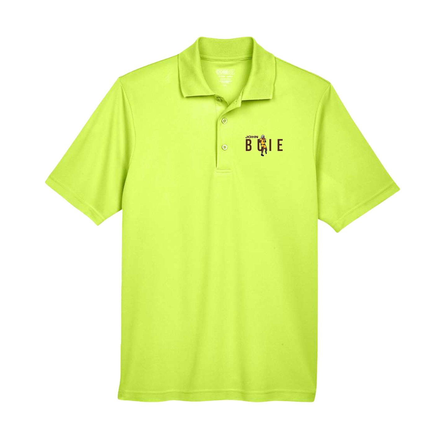 Performance Polo — Player Name in Yellow