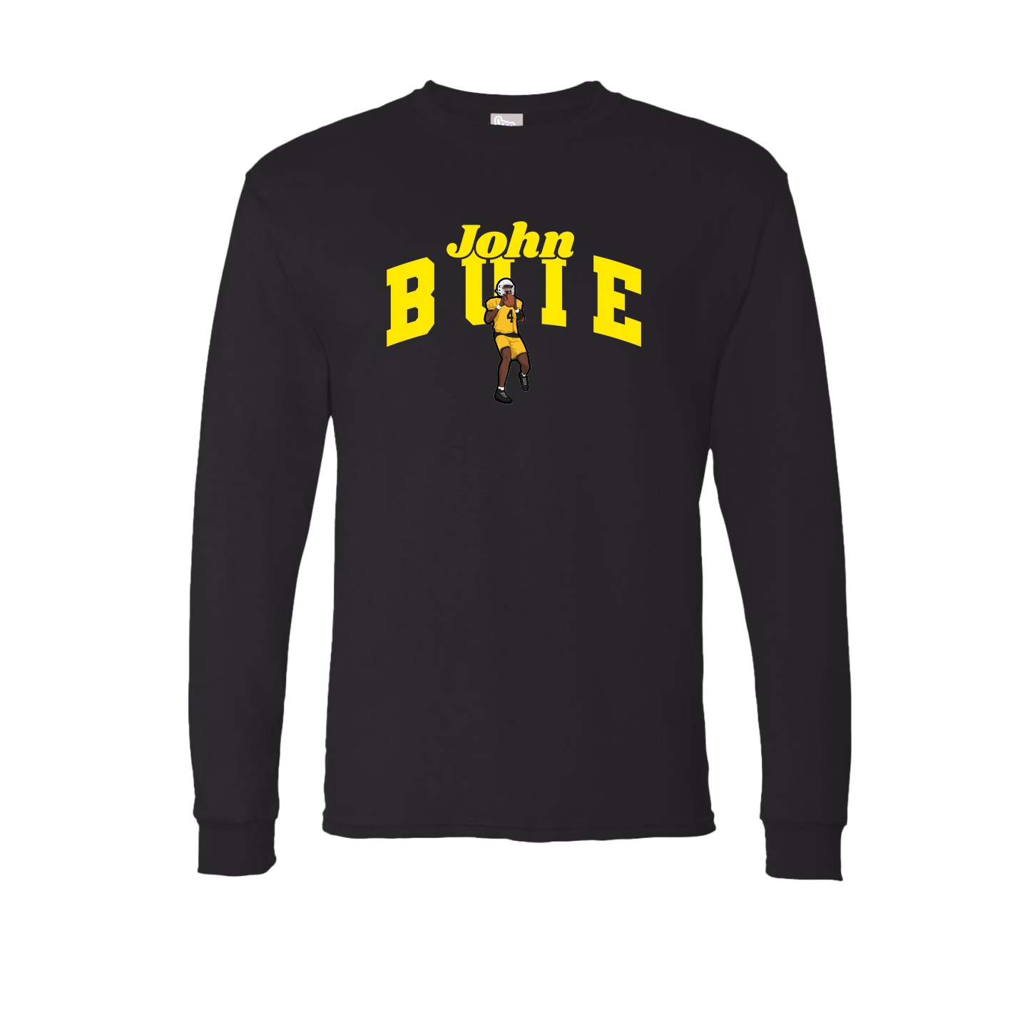 Long Sleeve Tee — Signature Arch in Black