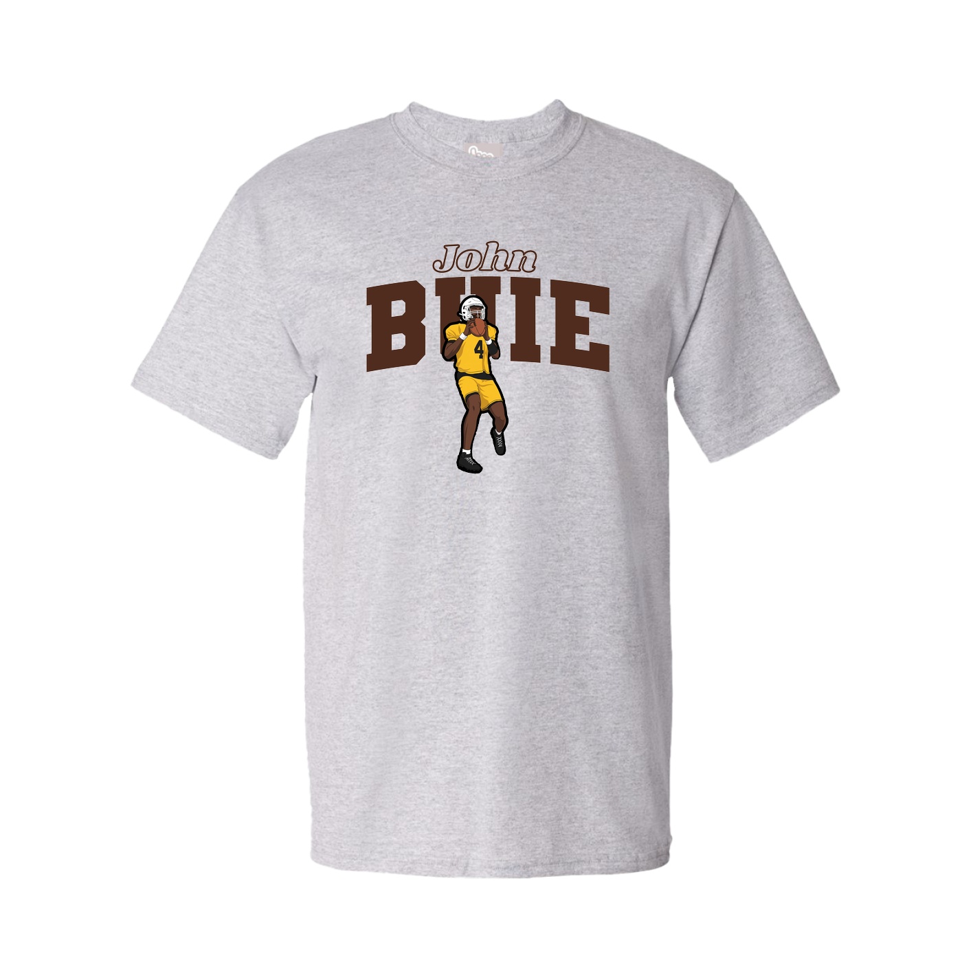 Youth Tee — Name Arch in Grey
