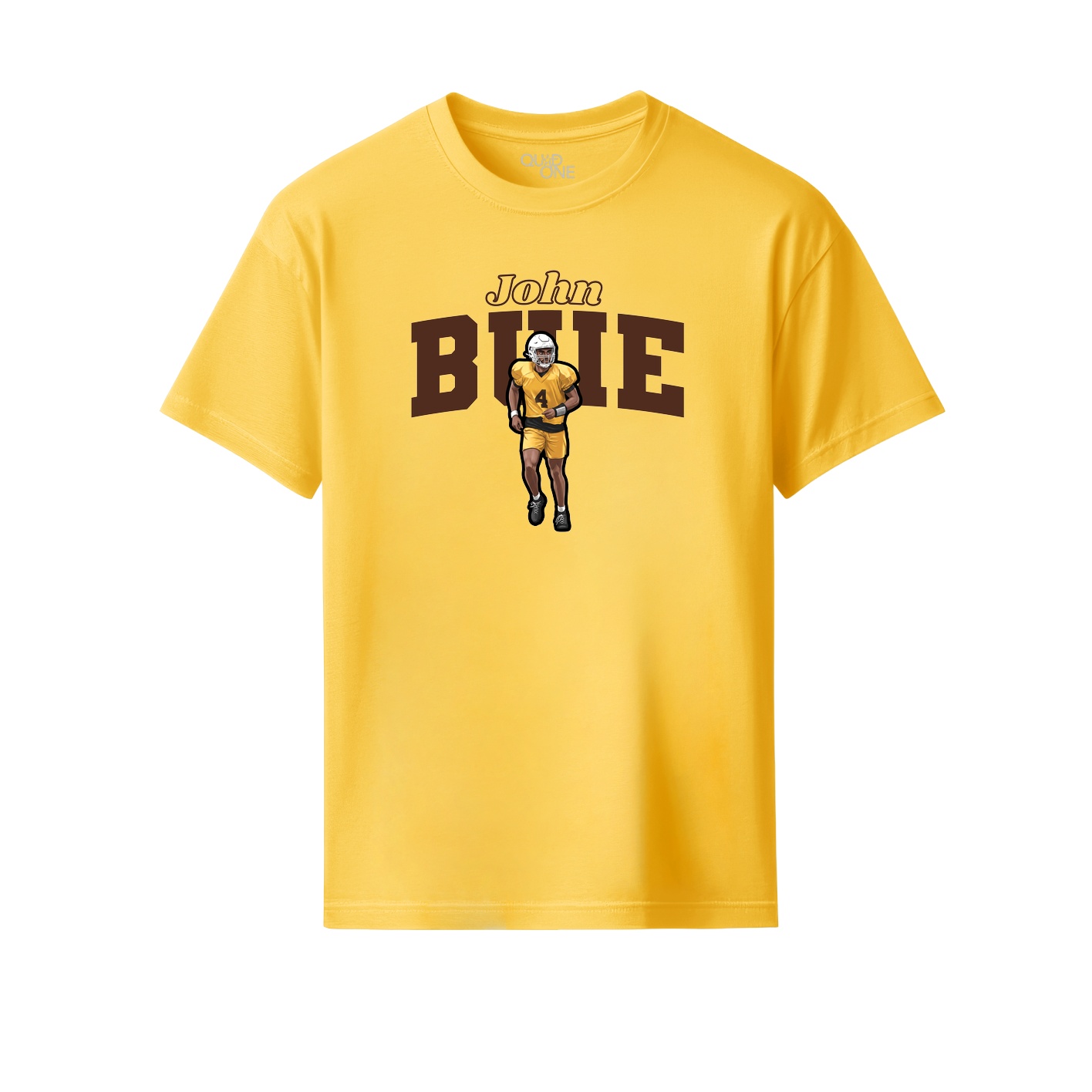 Youth Tee — Name Arch in Yellow