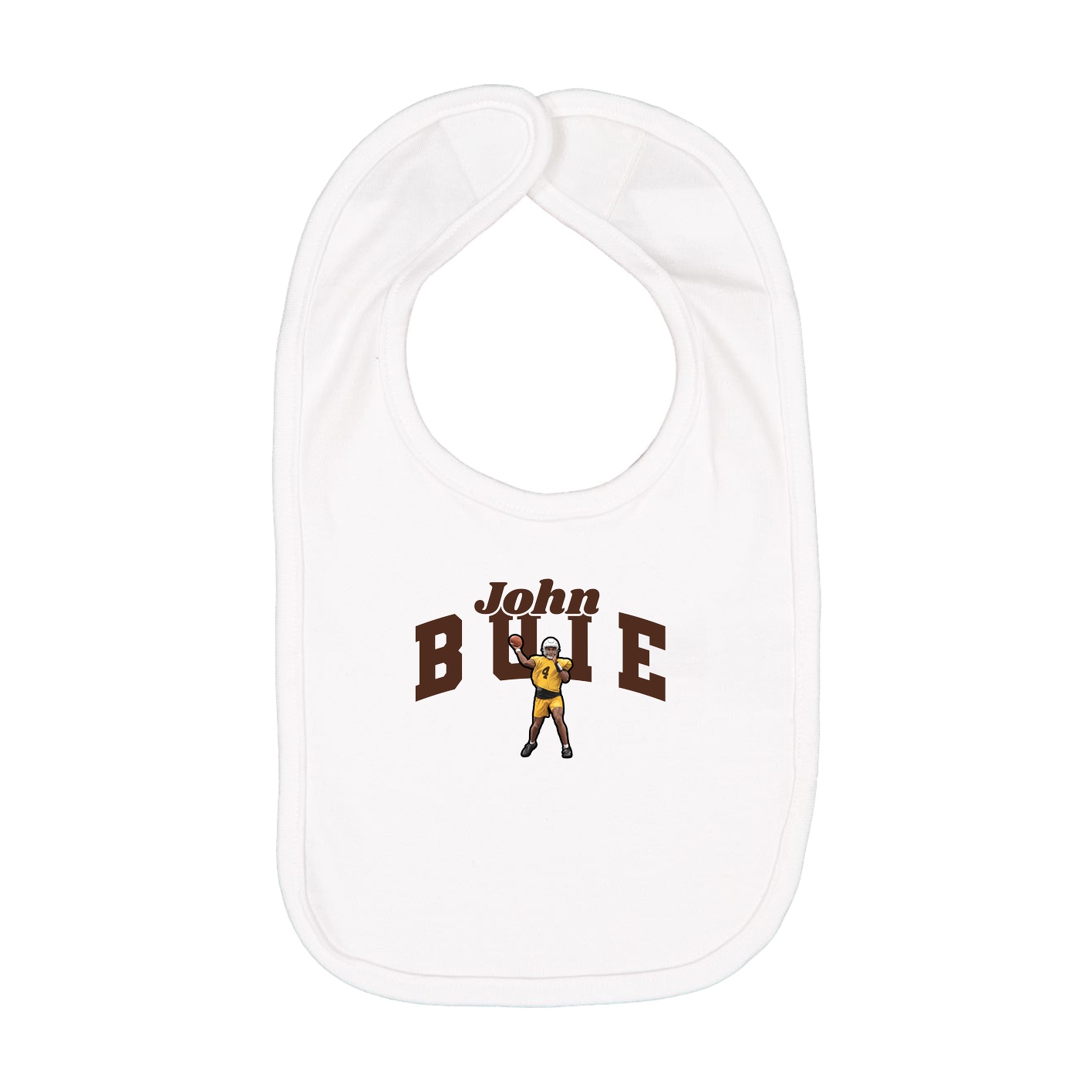 Infant Bib — Signature Arch in White