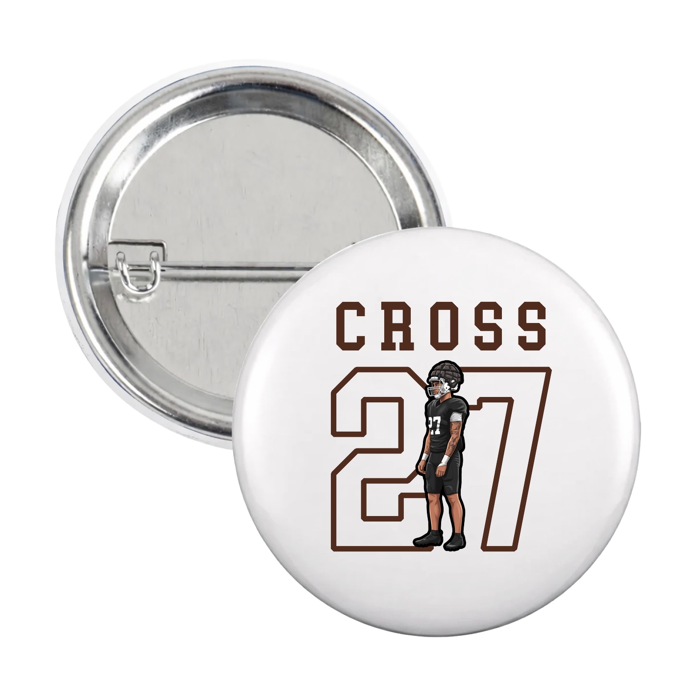 Game Day Button — Shirsey in White