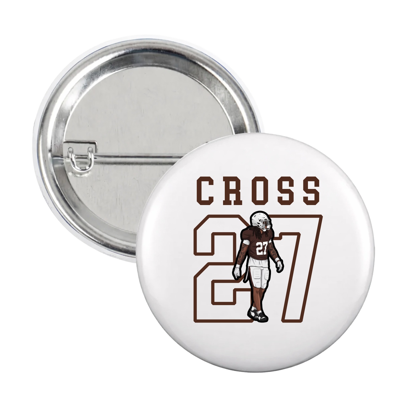 Game Day Button — Shirsey in White