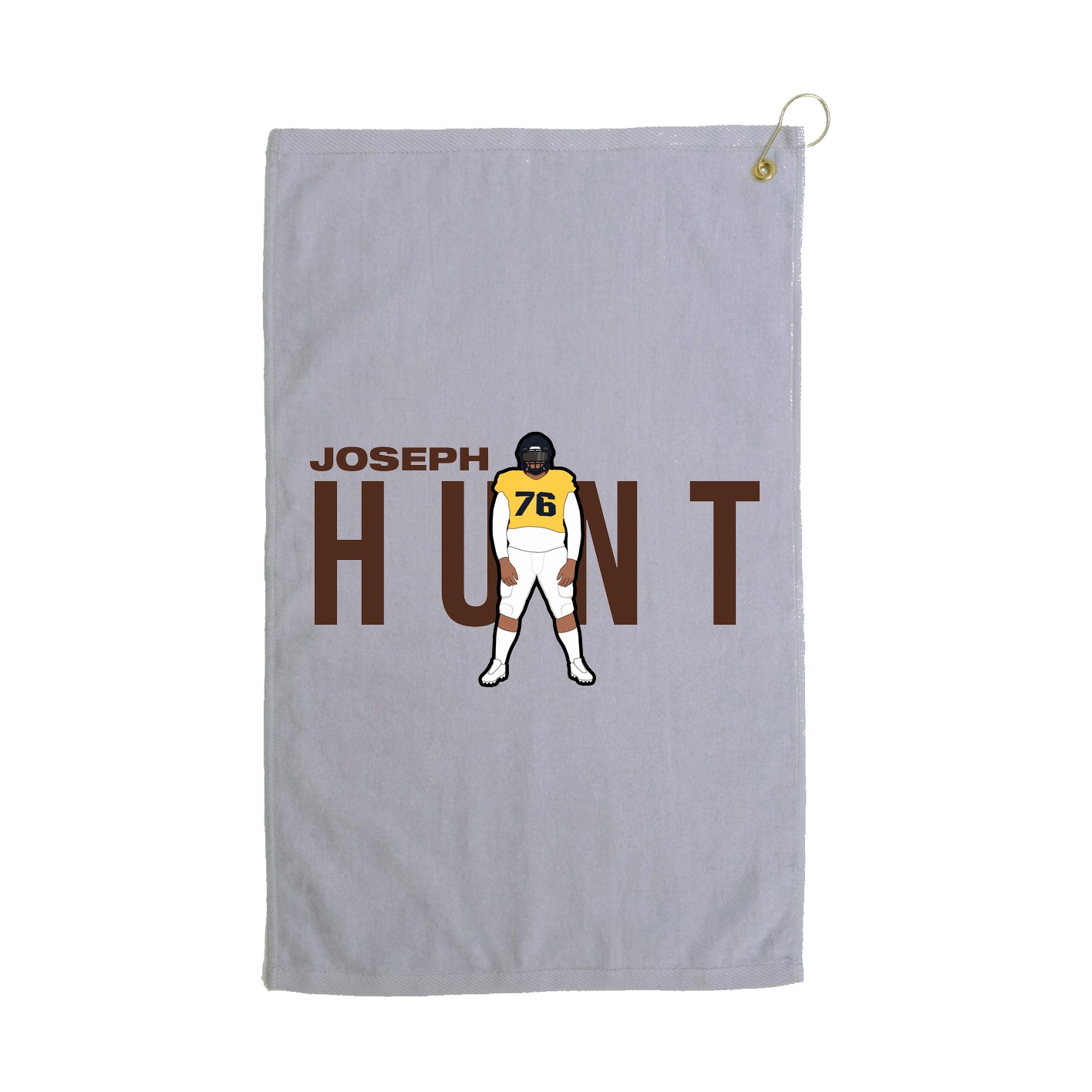 Golf Towel — Player Name in Grey