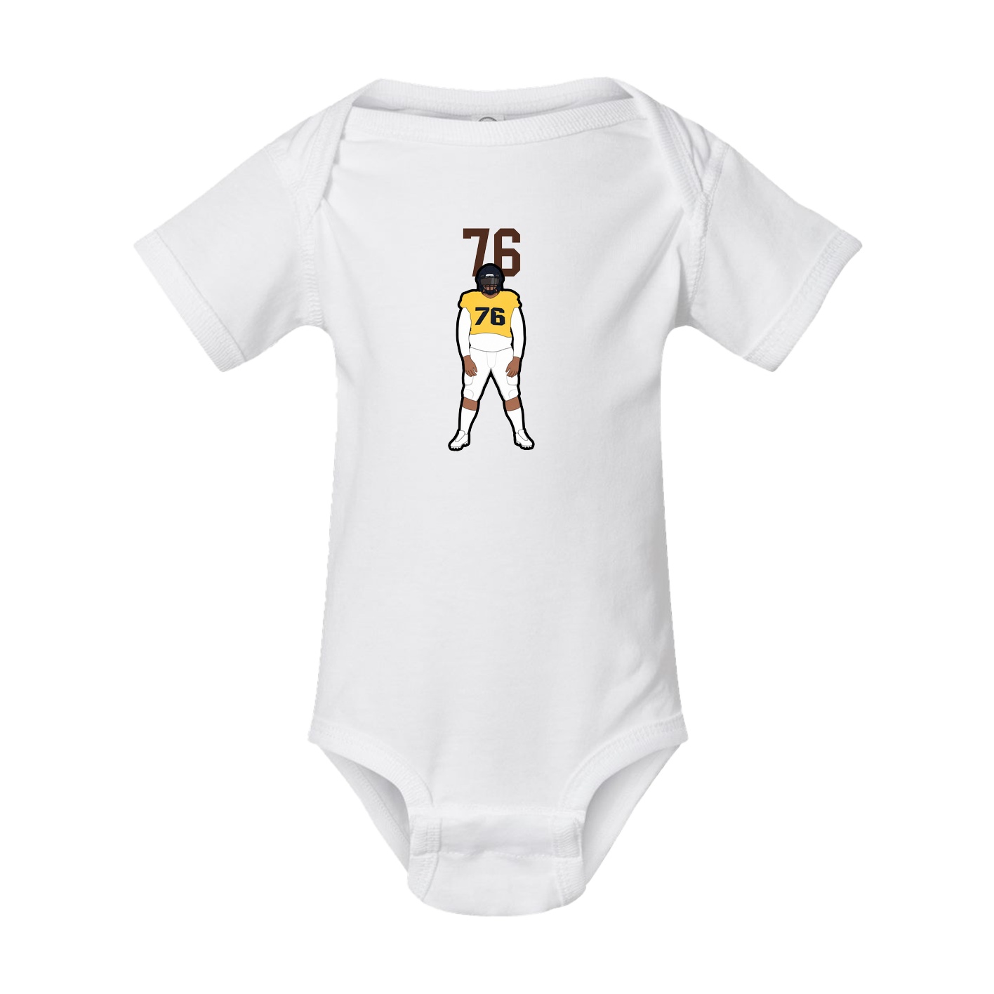 Baby Onesie — Number Top in White