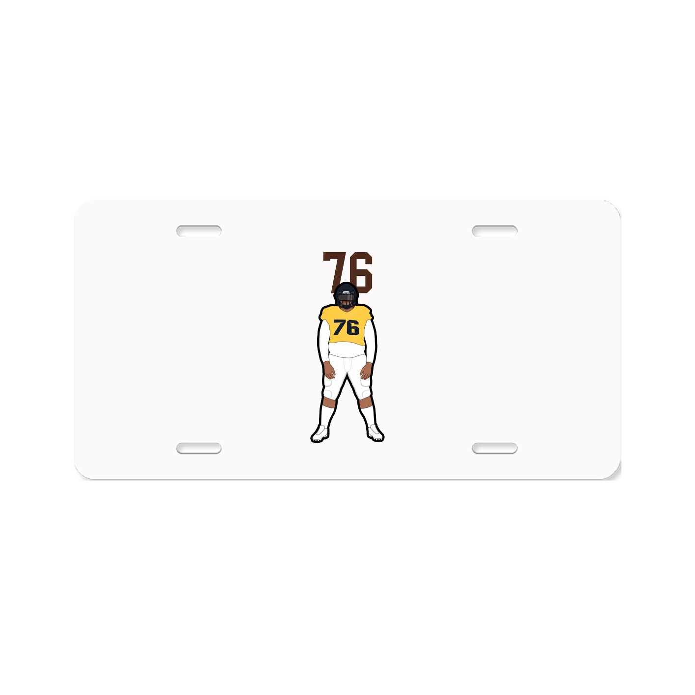 License Plate — Number Top in Classic