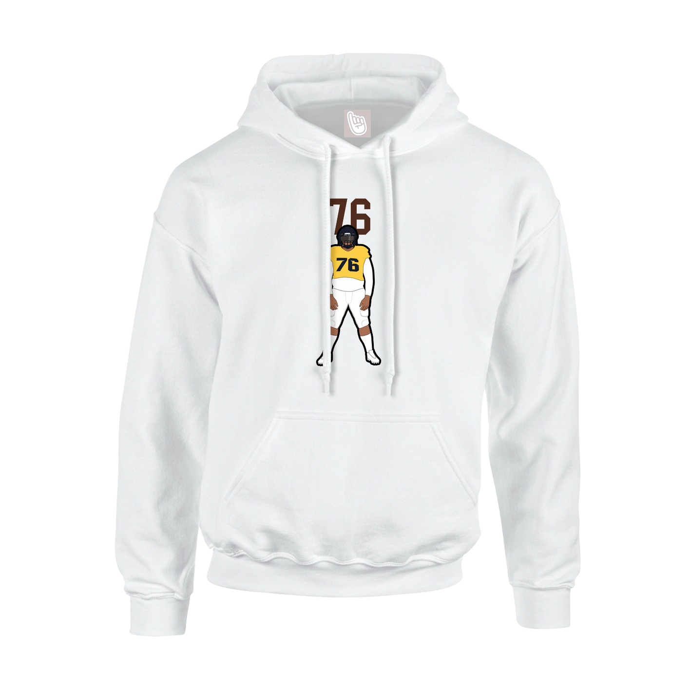 Hoodie — Number Top in White