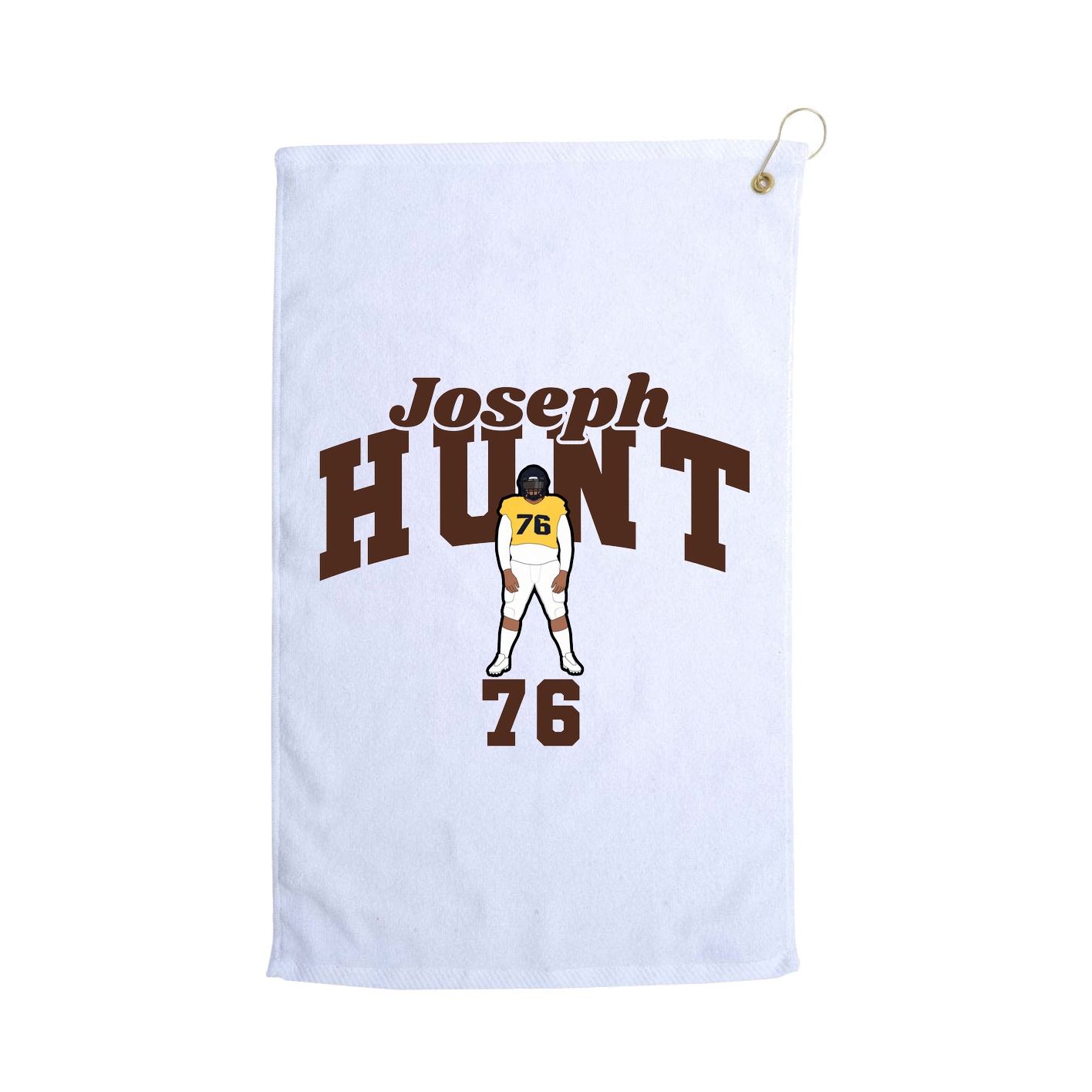 Golf Towel — Signature Arch in White