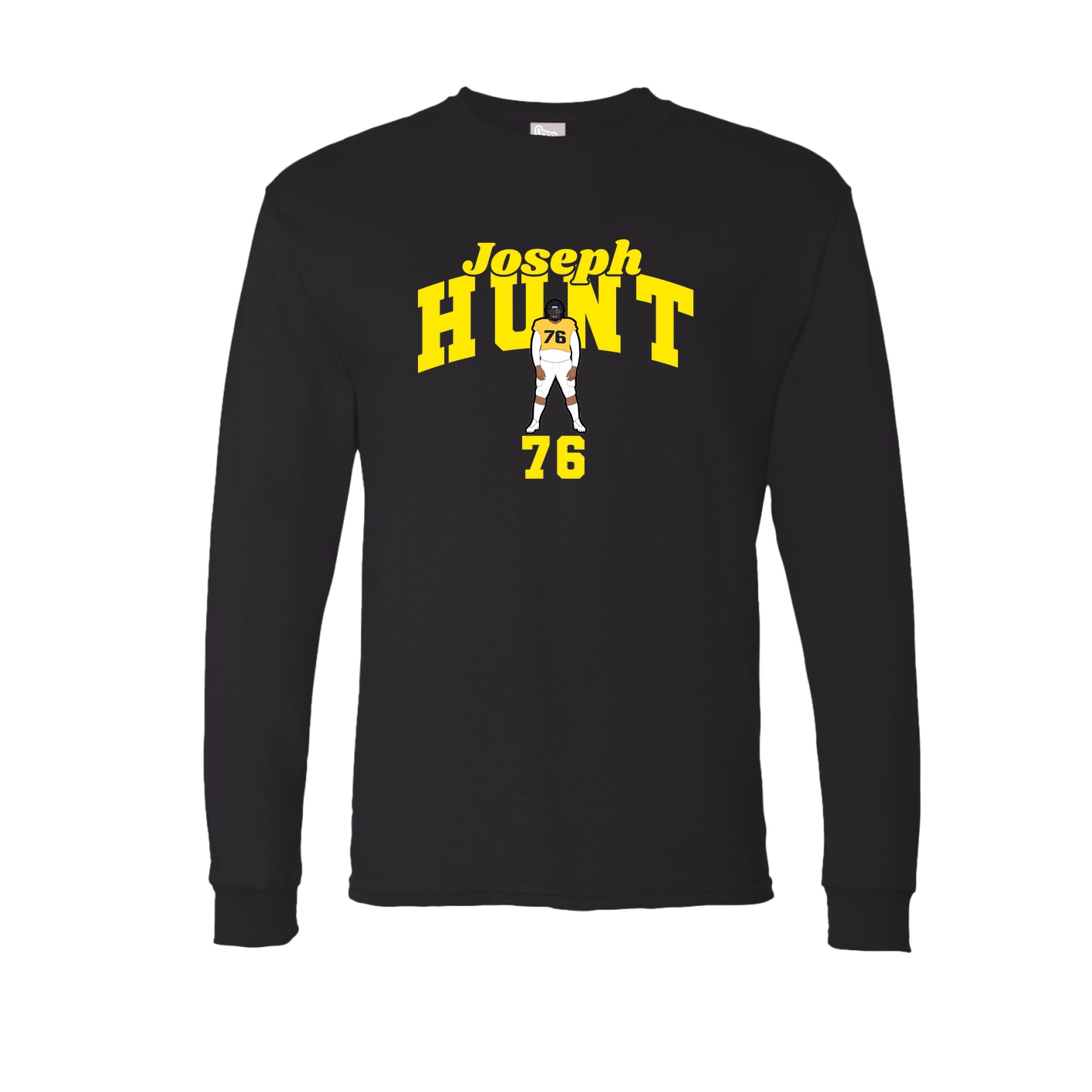 Long Sleeve Tee — Signature Arch in Black