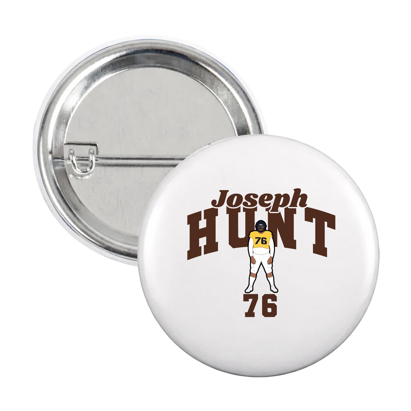 Game Day Button — Signature Arch in White