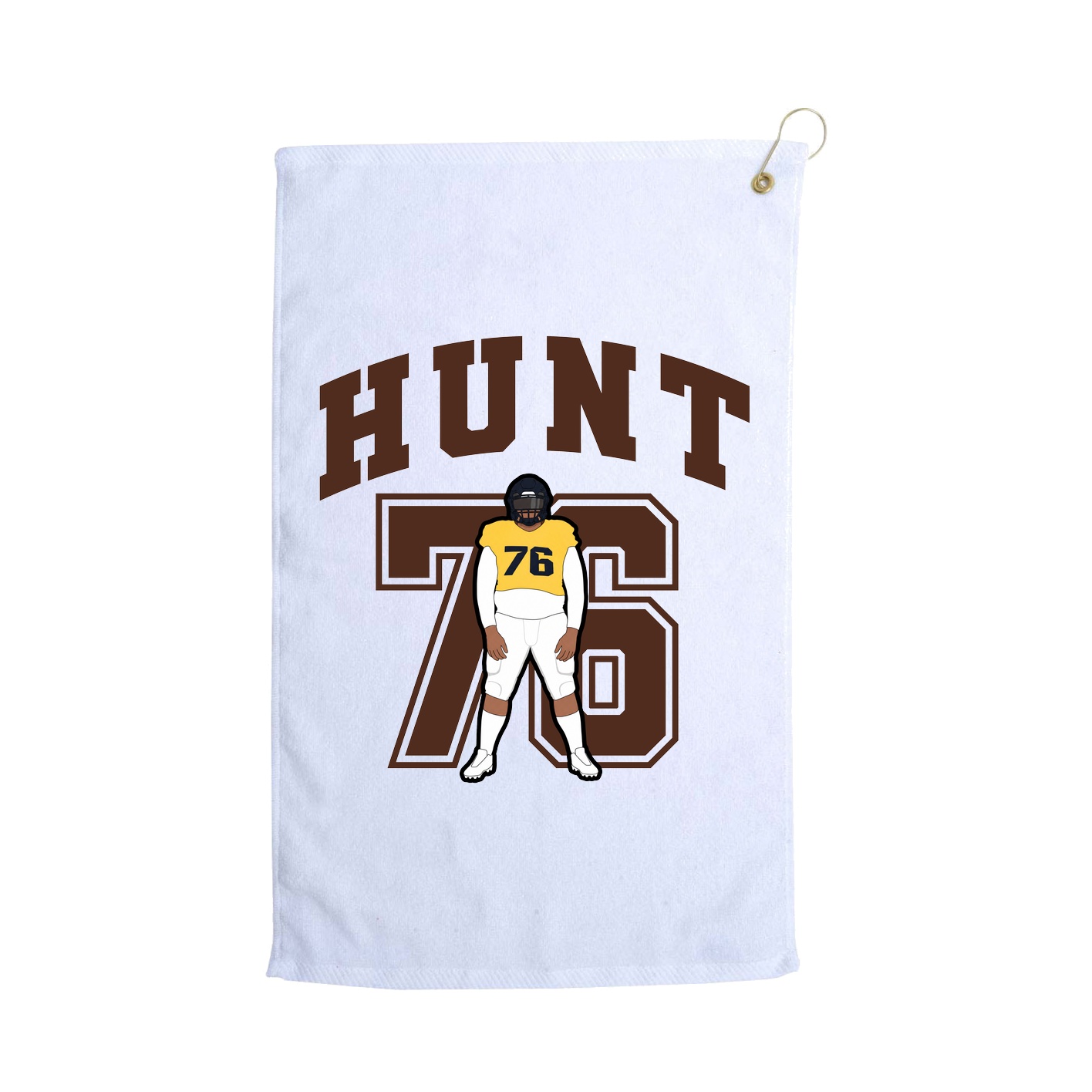 Golf Towel — Number in White