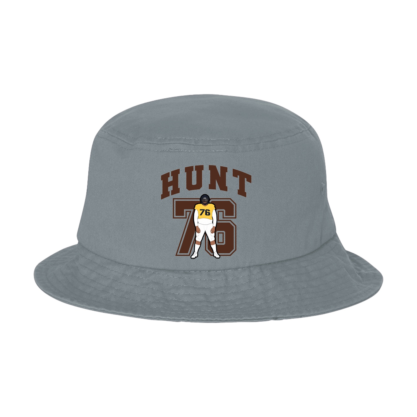 Bucket Cap — Number in Grey