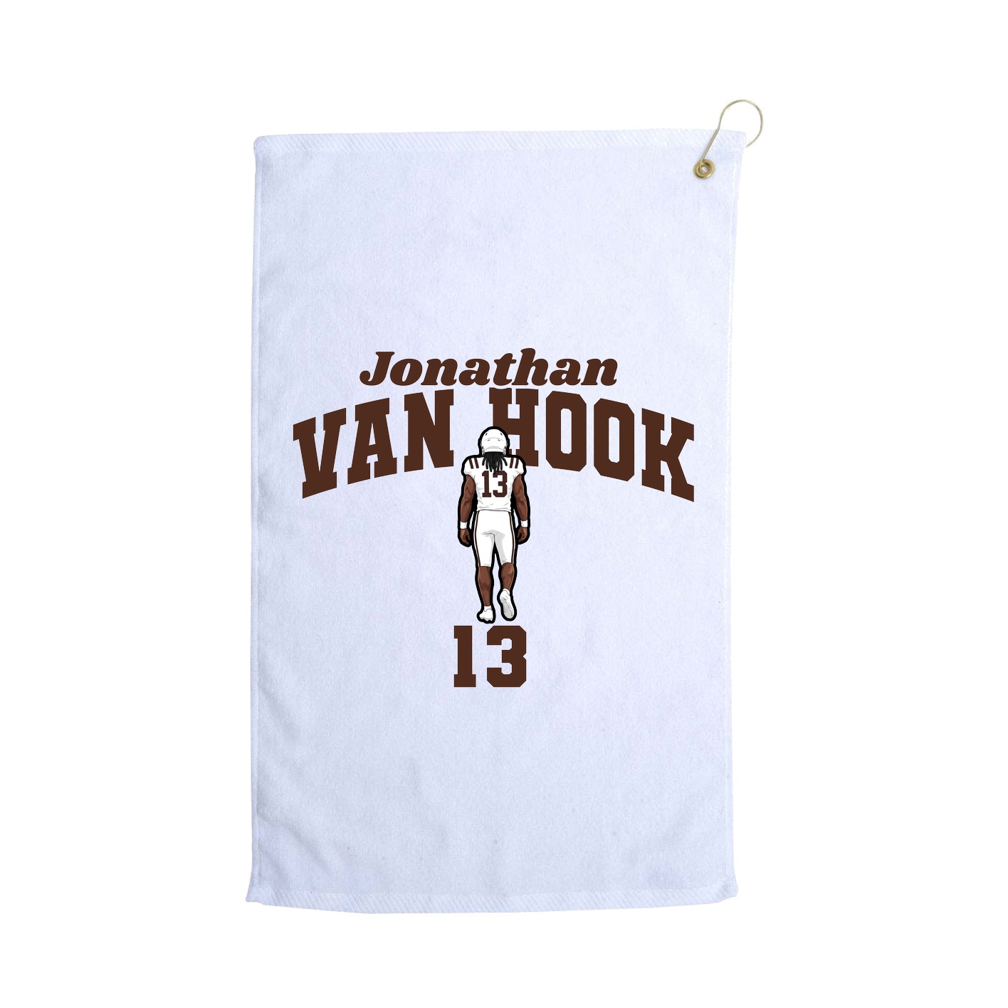 Golf Towel — Signature Arch in White