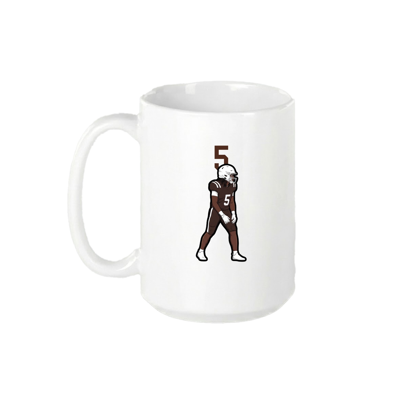 15oz Coffee Mug — Number Top in White