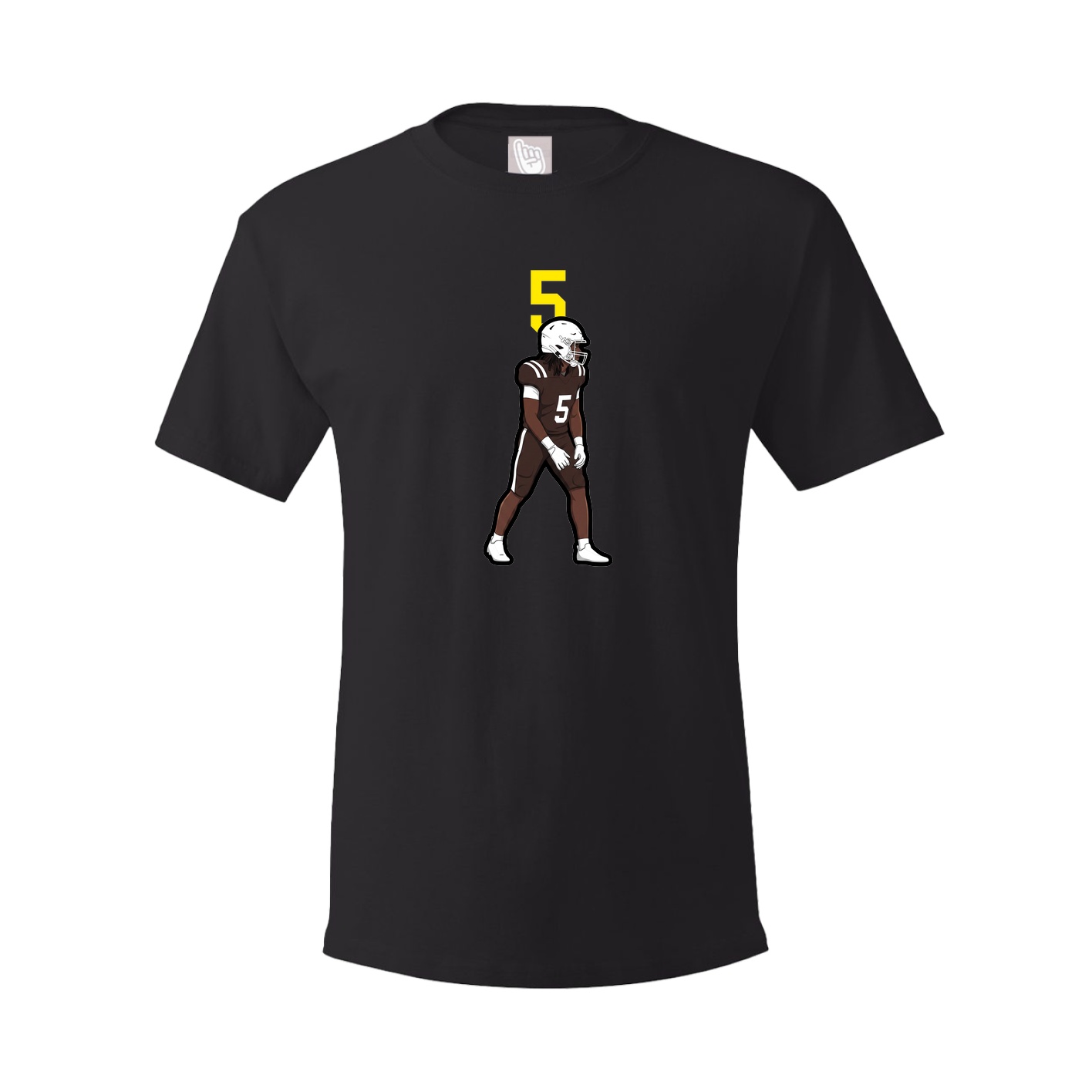 Youth Tee — Number Top in Black