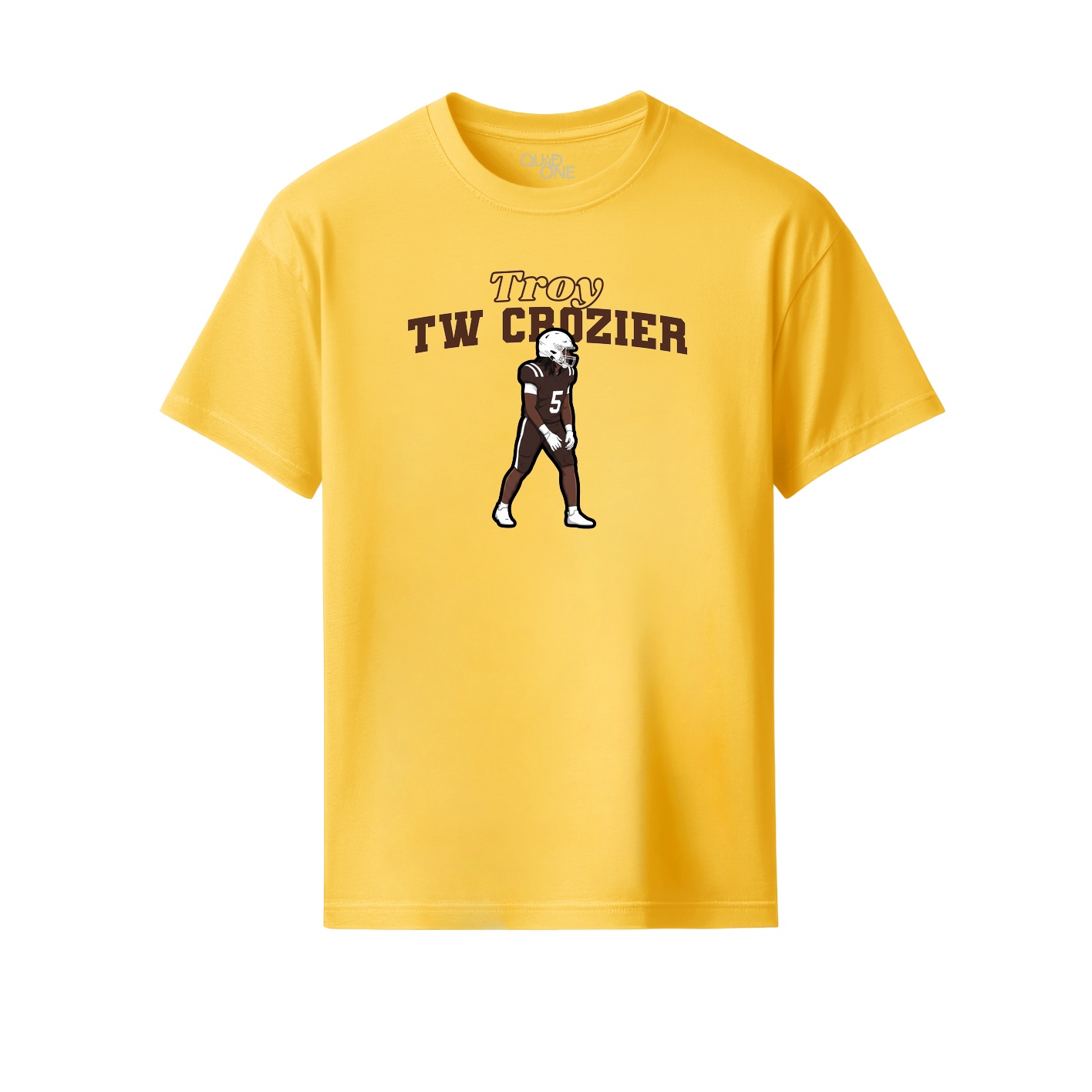 Youth Tee — Name Arch in Yellow