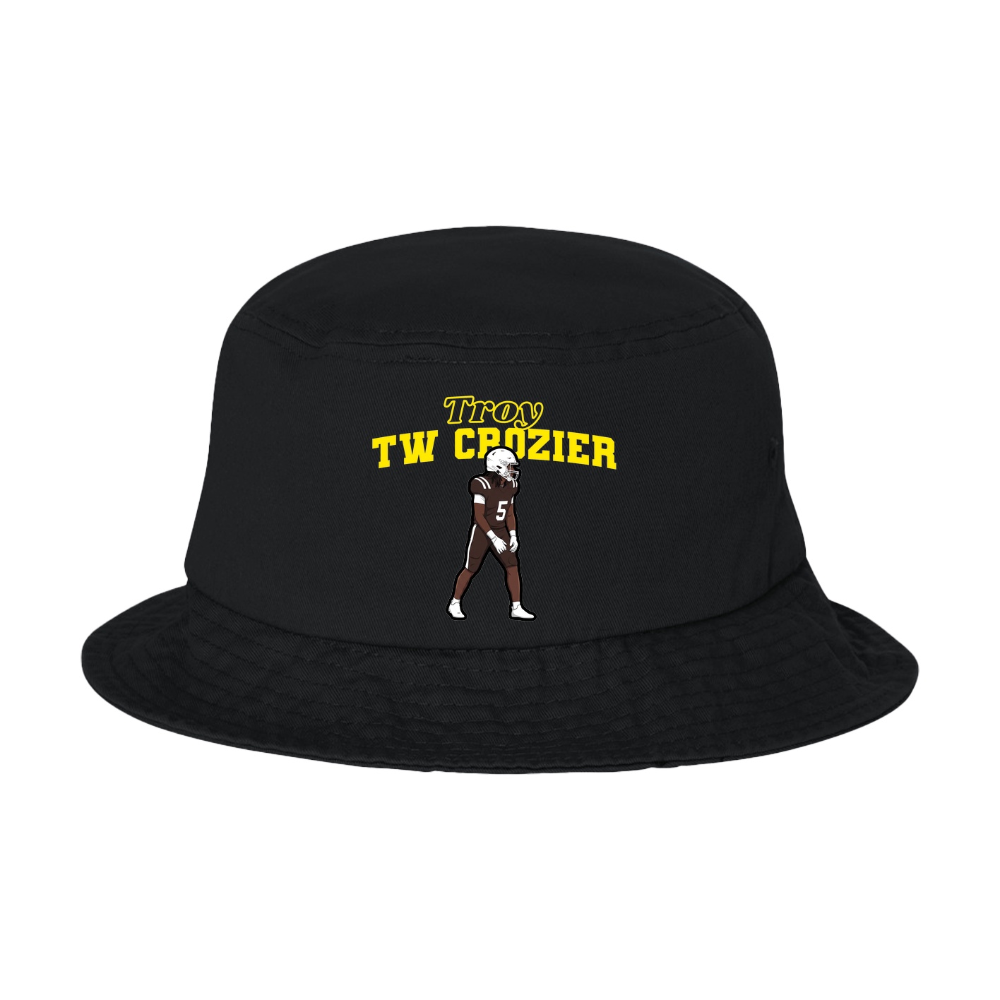 Bucket Cap — Name Arch in Black