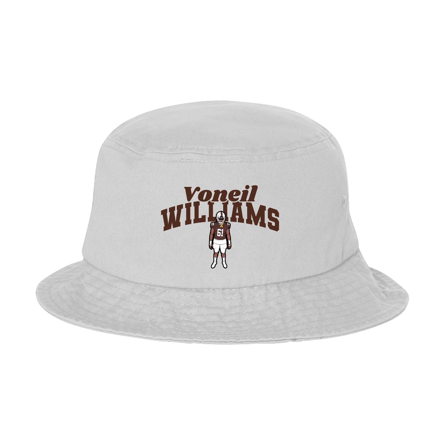 Bucket Cap — Signature Arch in White