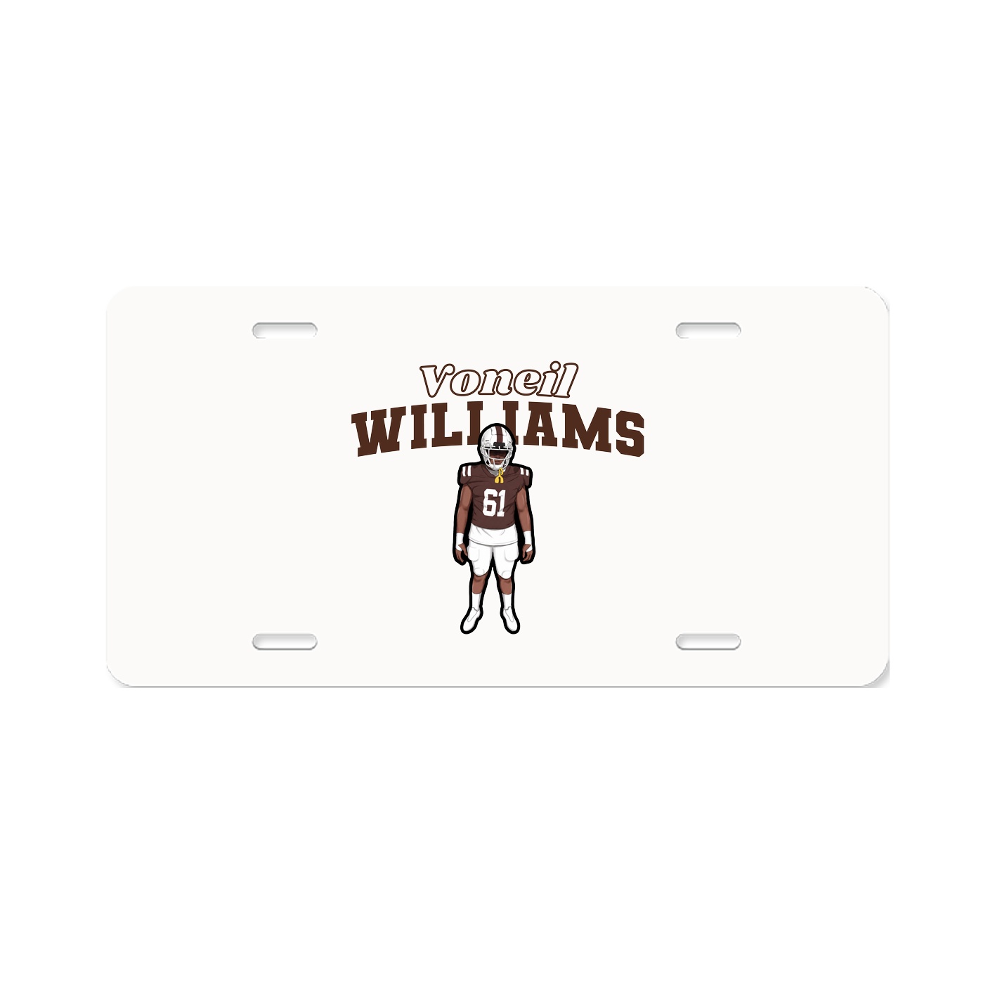 License Plate — Name Arch in Classic