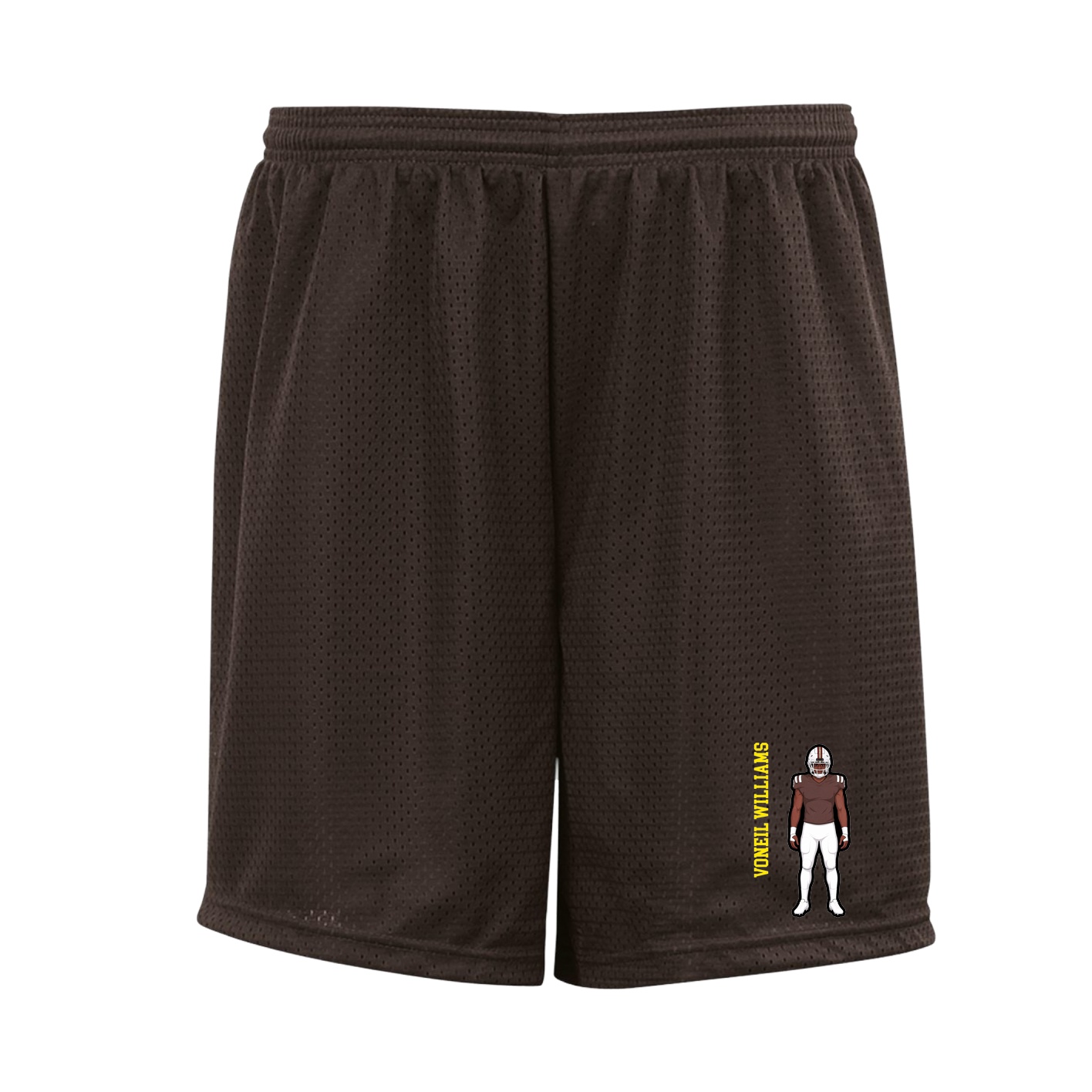 Shorts — Name Vertical in Brown
