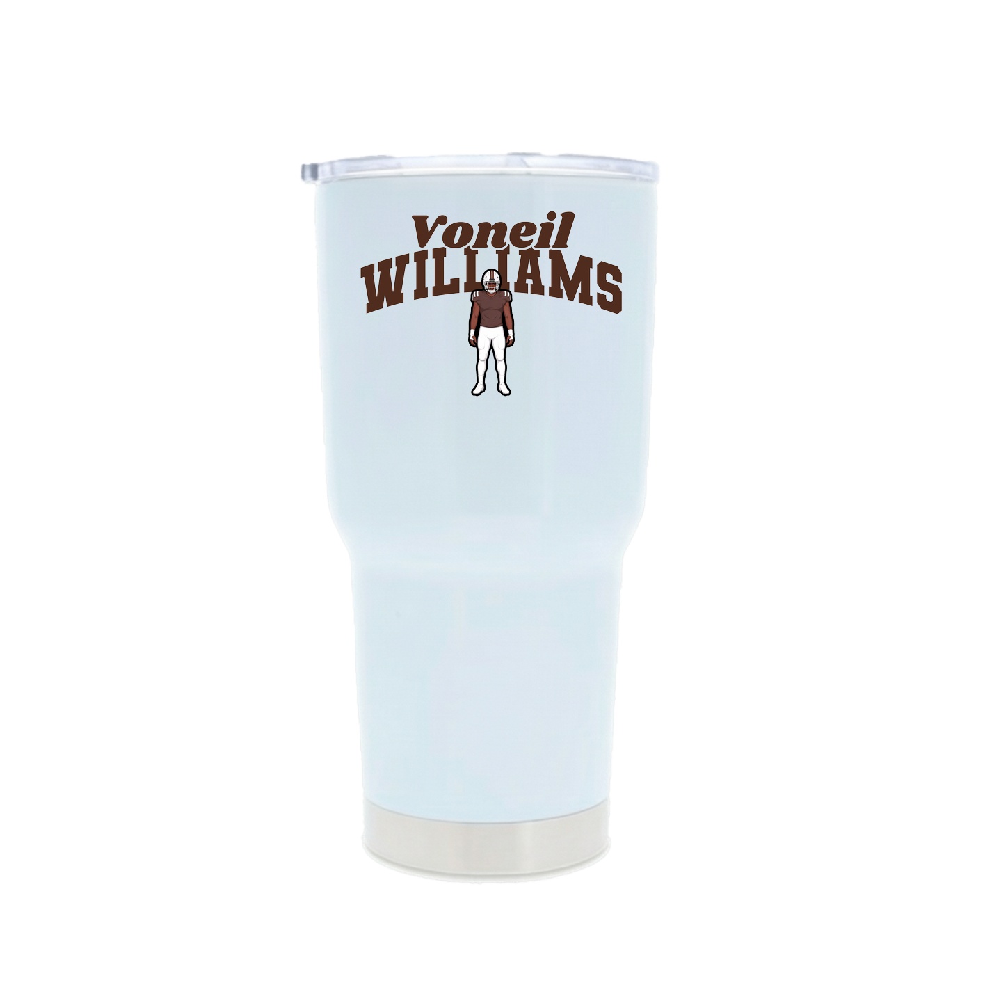 30oz Stainless Steel Tumbler — Signature Arch in White